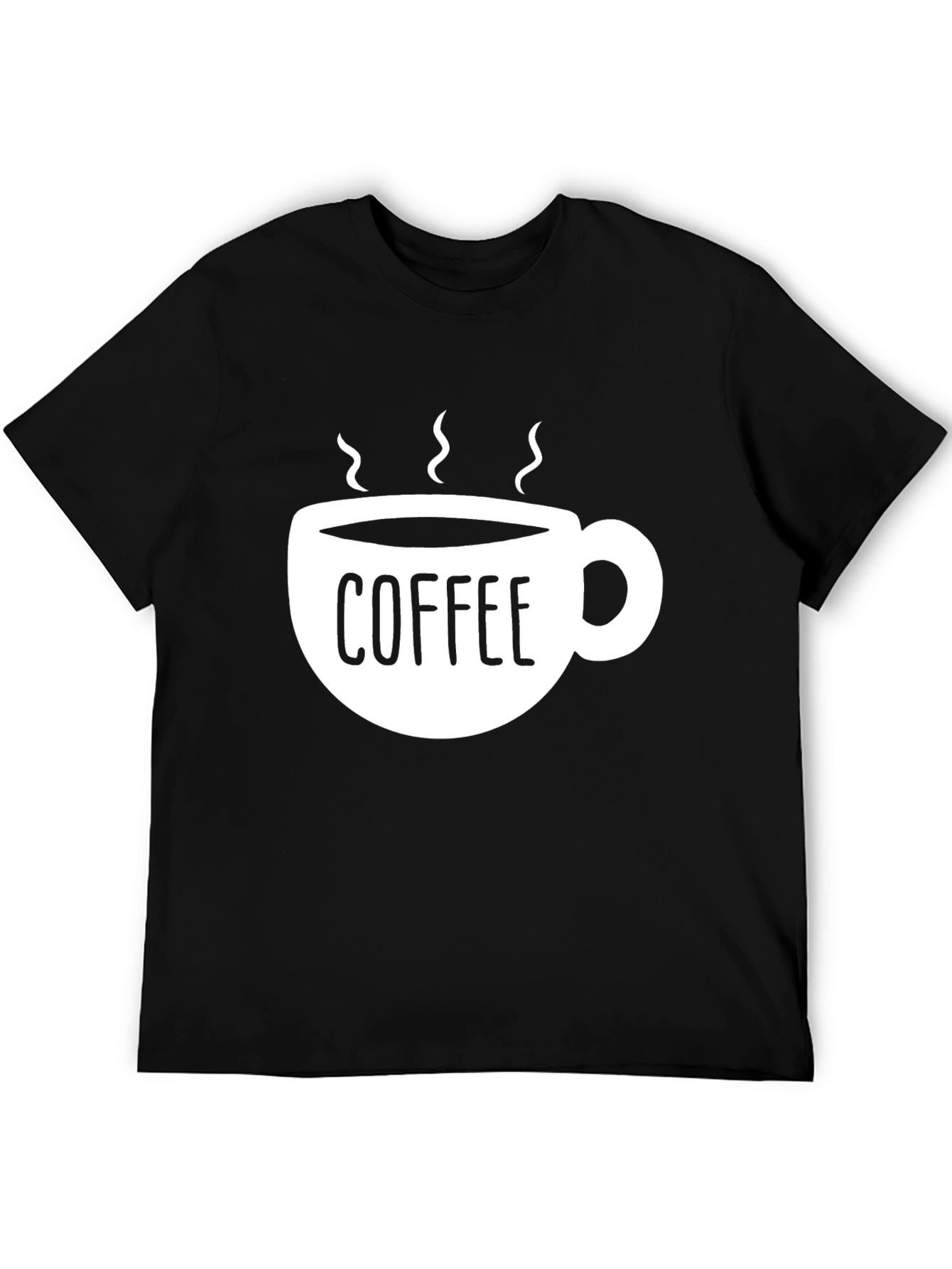 Coffee Cup Graphic Black T-Shirt