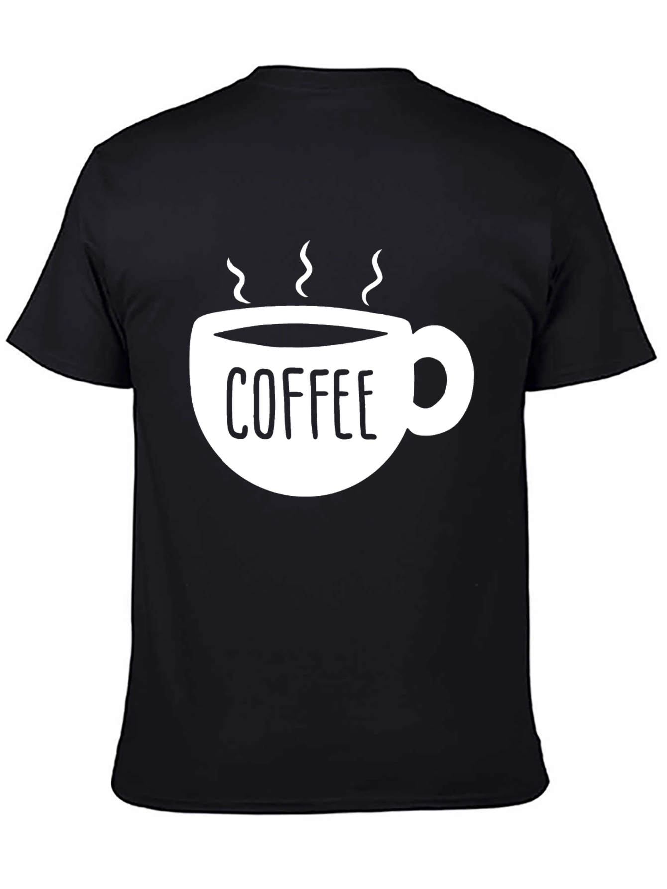 Coffee Cup Graphic Black T-Shirt