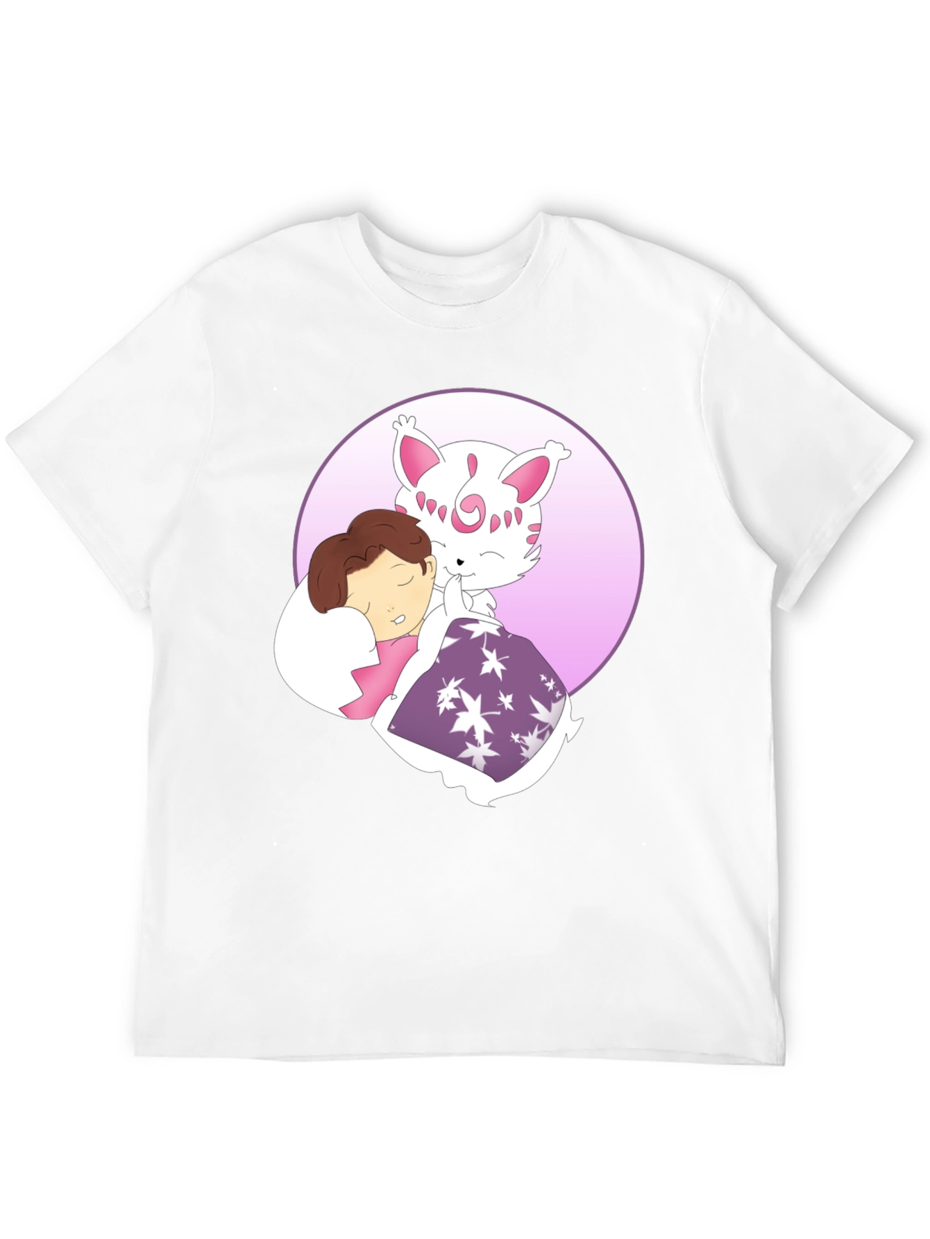 Cute Cartoon Character Graphic Black T-Shirt