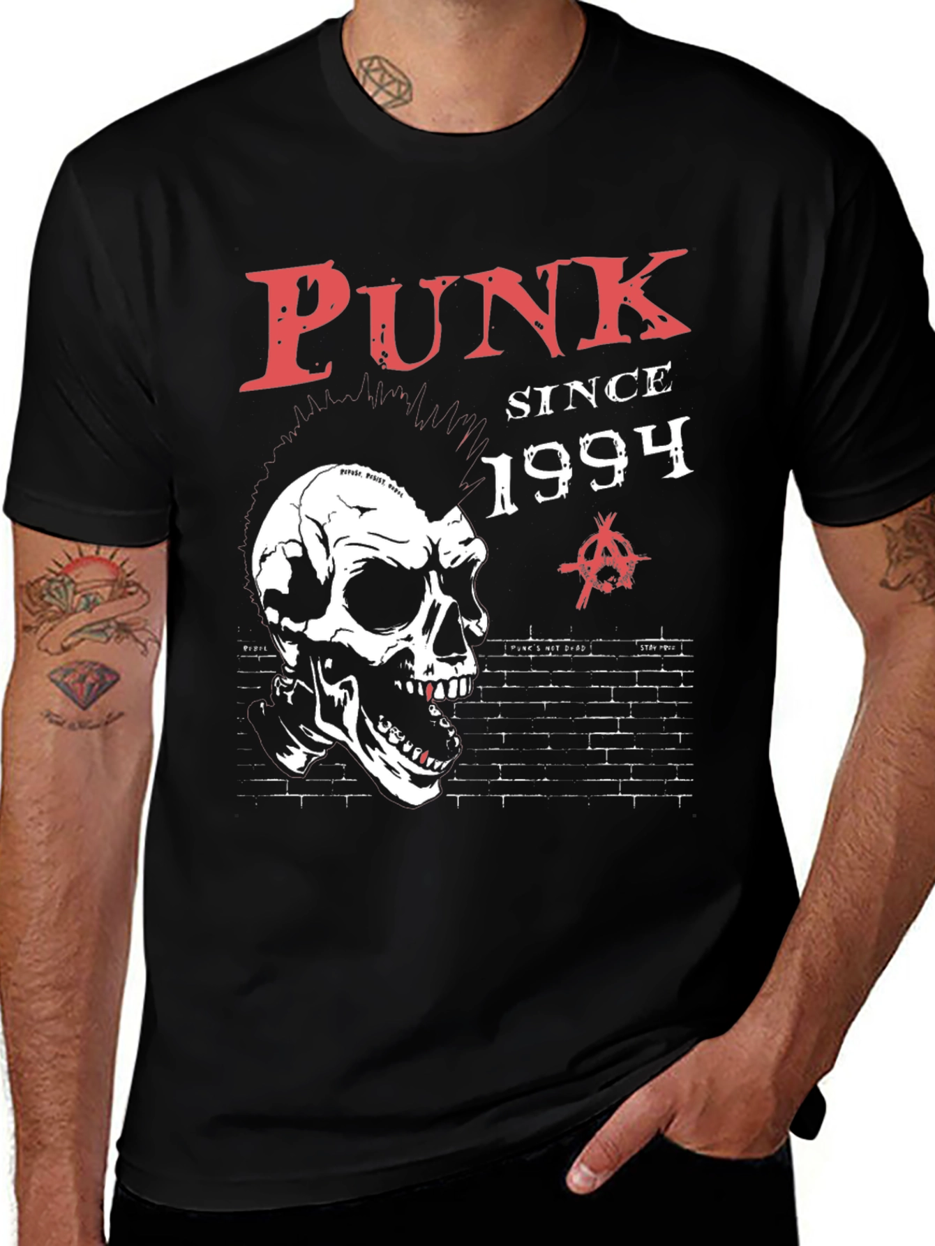 Punk Since 1994 Skull T-Shirt - Edgy Streetwear