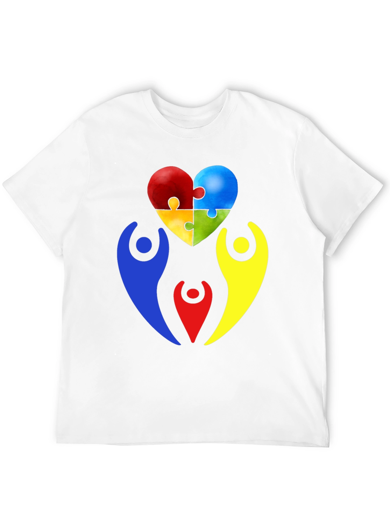 Autism Awareness Puzzle Heart Graphic T-Shirt