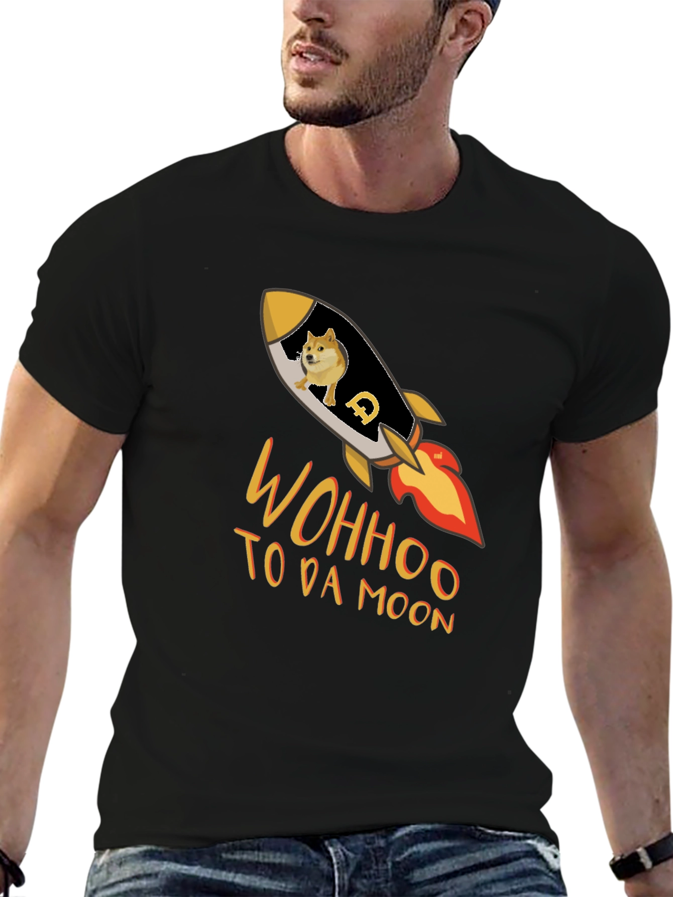 Dogecoin Rocket T-Shirt - To Da Moon!