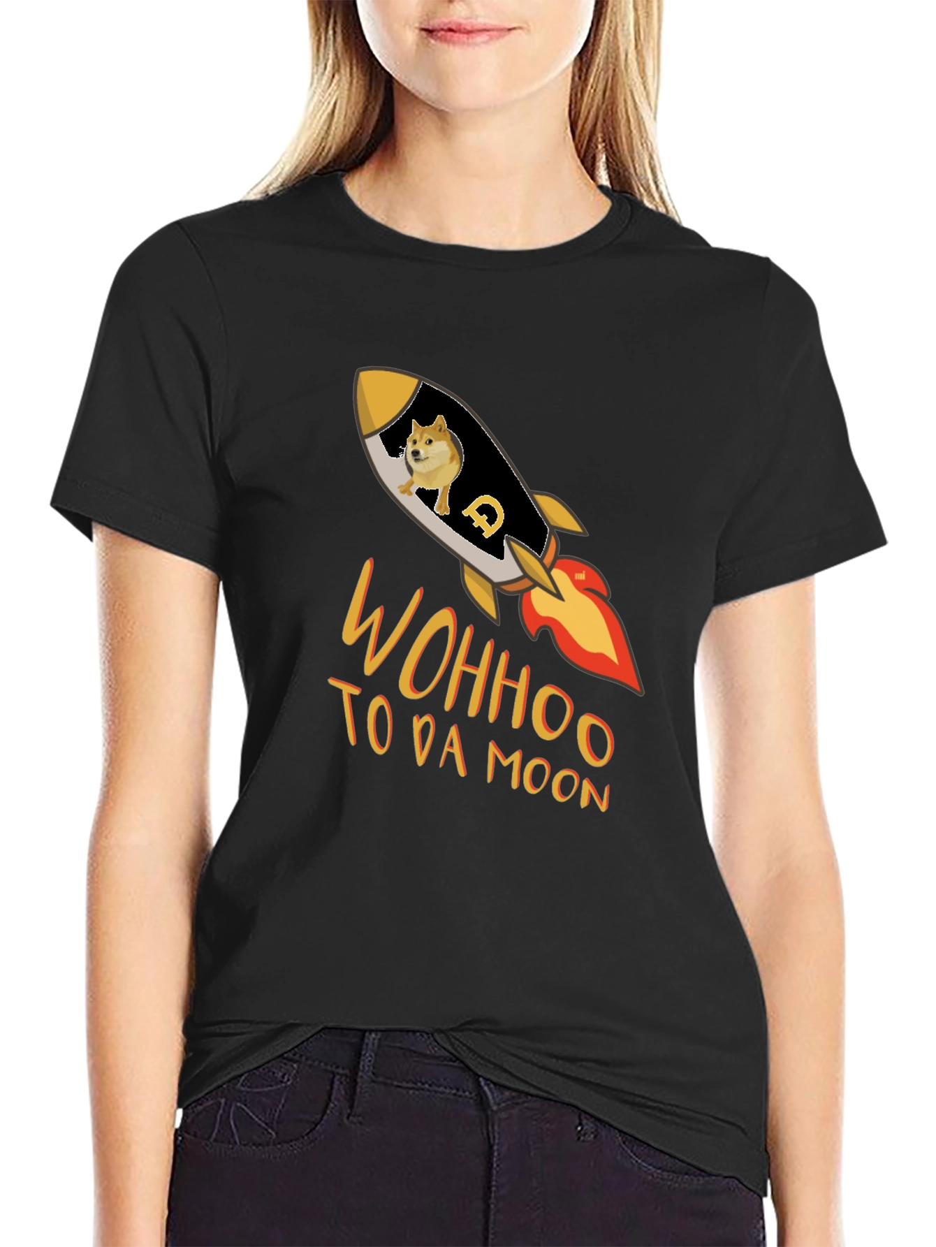 Dogecoin Rocket T-Shirt - To Da Moon!