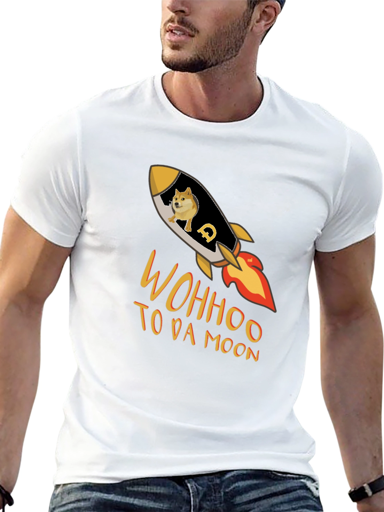 Dogecoin Rocket T-Shirt - To Da Moon!