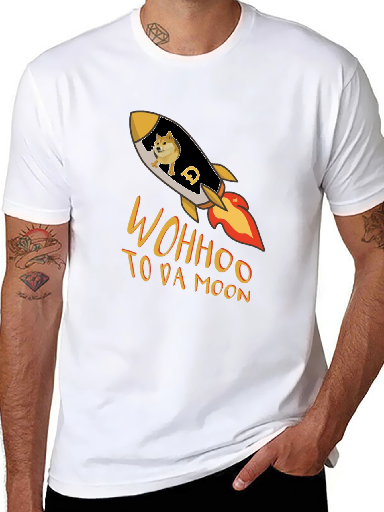 Dogecoin Rocket T-Shirt - To Da Moon!