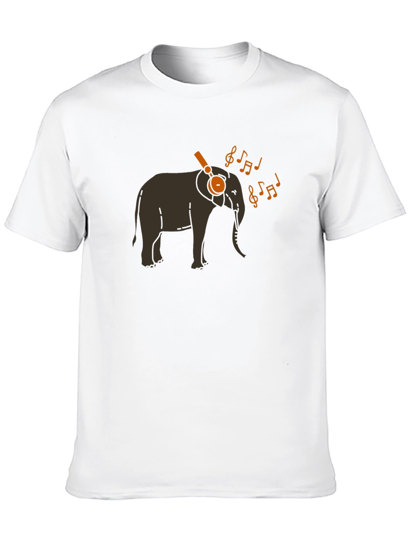 Musical Elephant Graphic T-Shirt - Cool Animal Tee