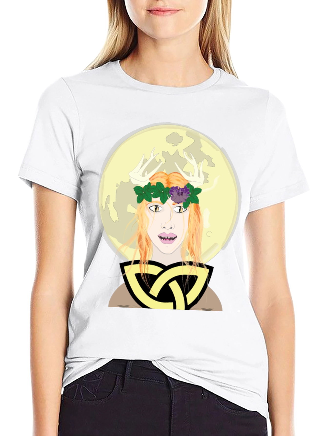 Mystic Druid Moon Graphic Tee