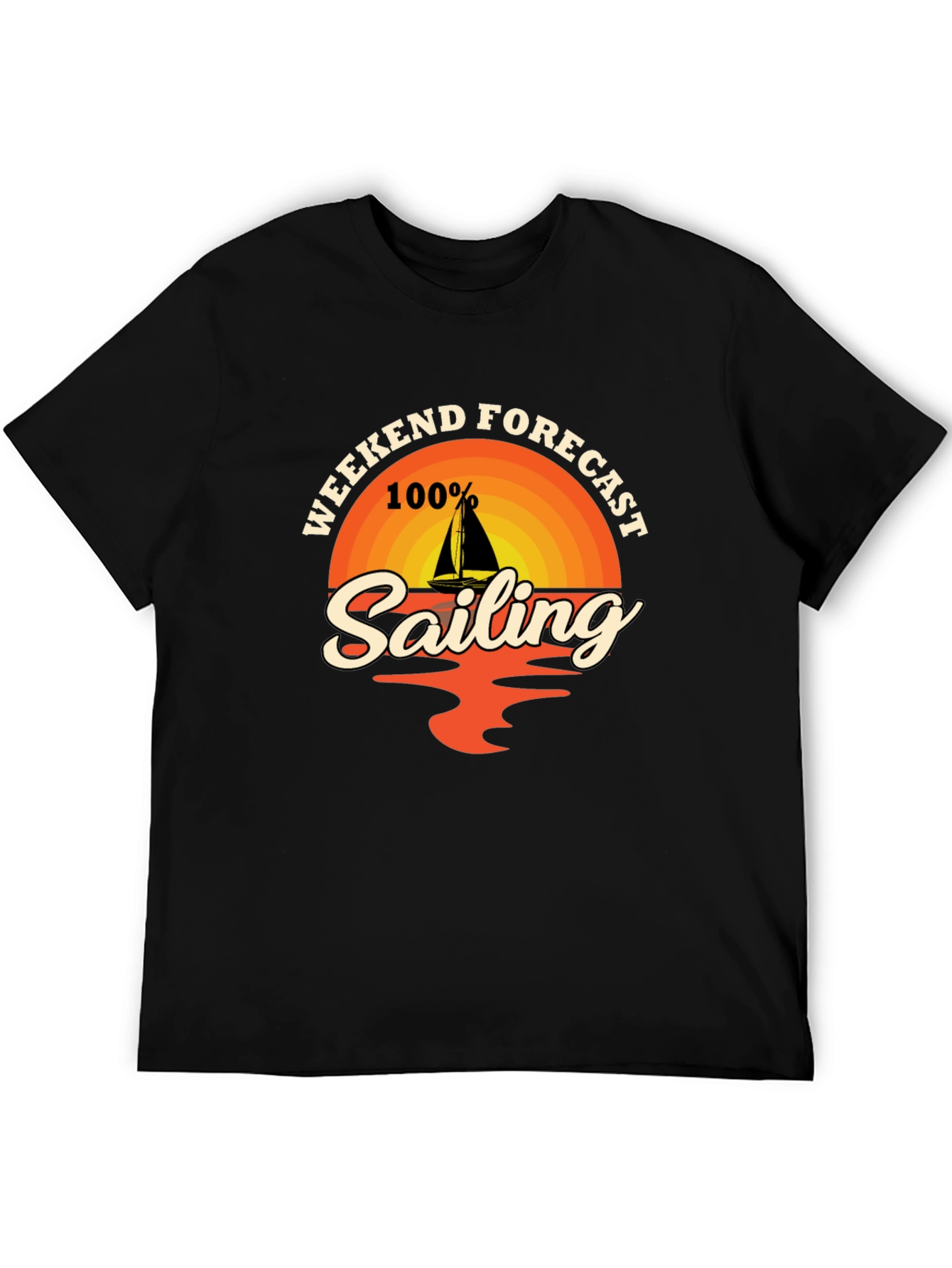 Weekend Sailing Forecast T-Shirt - Nautical Design