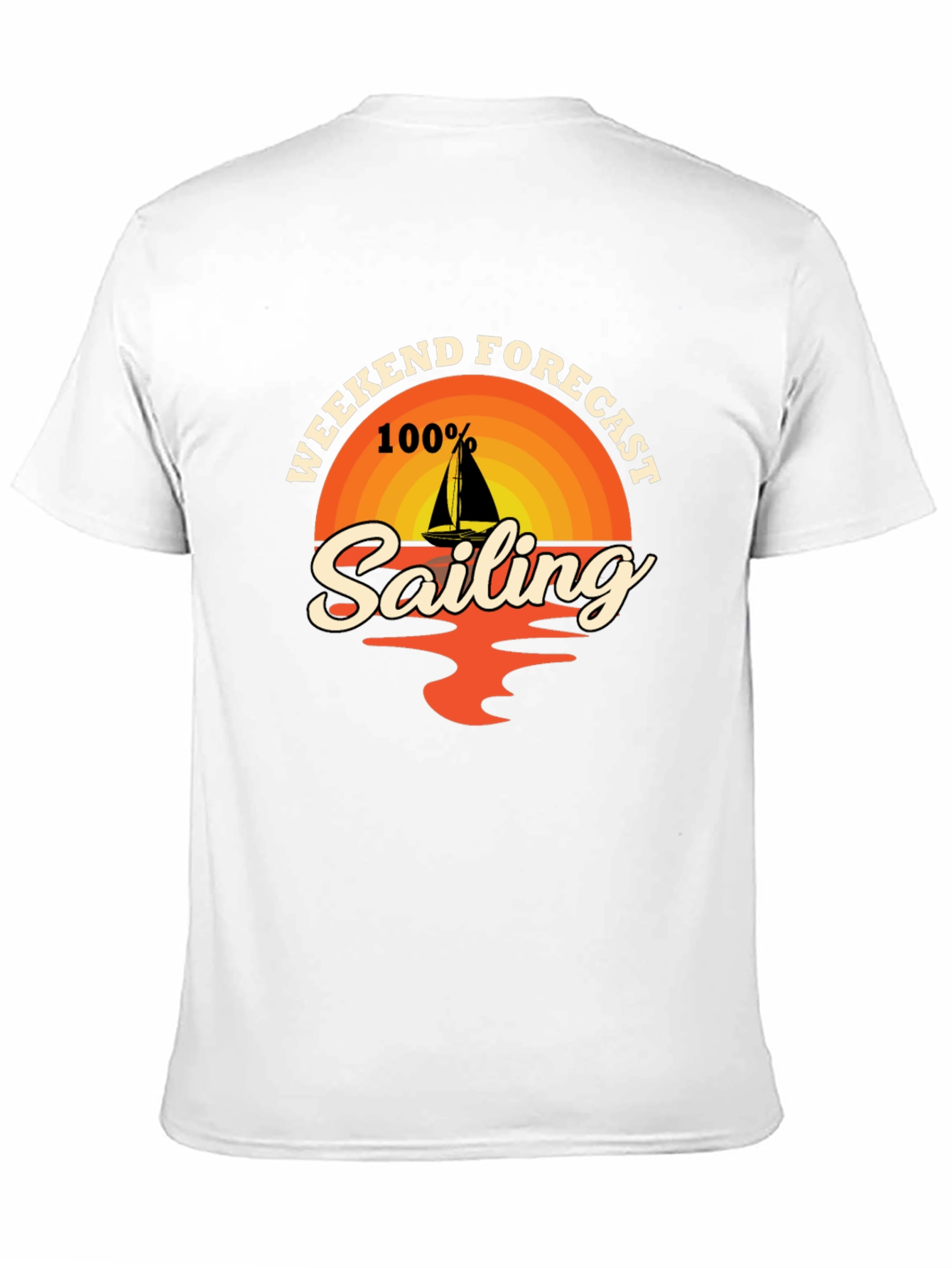 Weekend Sailing Forecast T-Shirt - Nautical Design