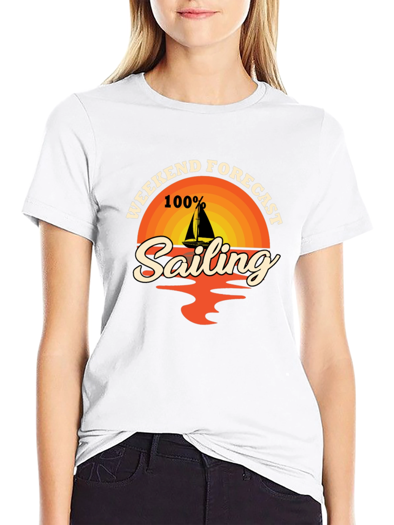 Weekend Sailing Forecast T-Shirt - Nautical Design