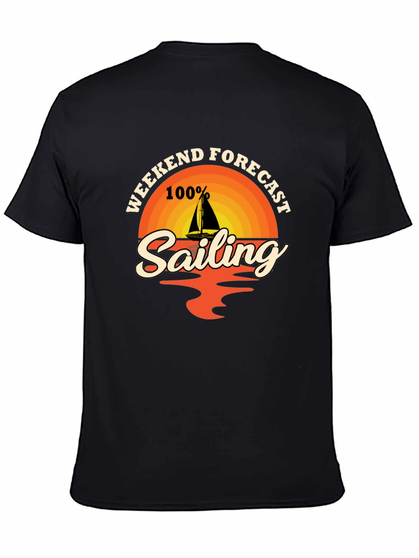 Weekend Sailing Forecast T-Shirt - Nautical Design