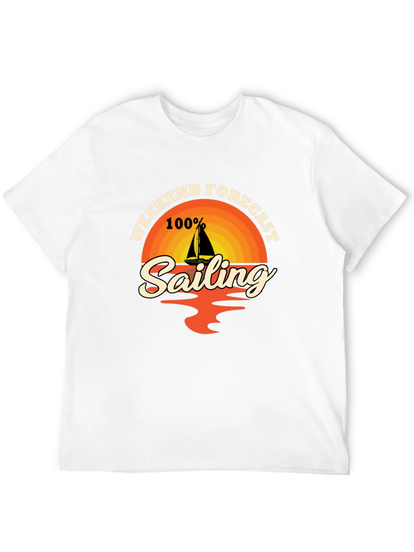 Weekend Sailing Forecast T-Shirt - Nautical Design