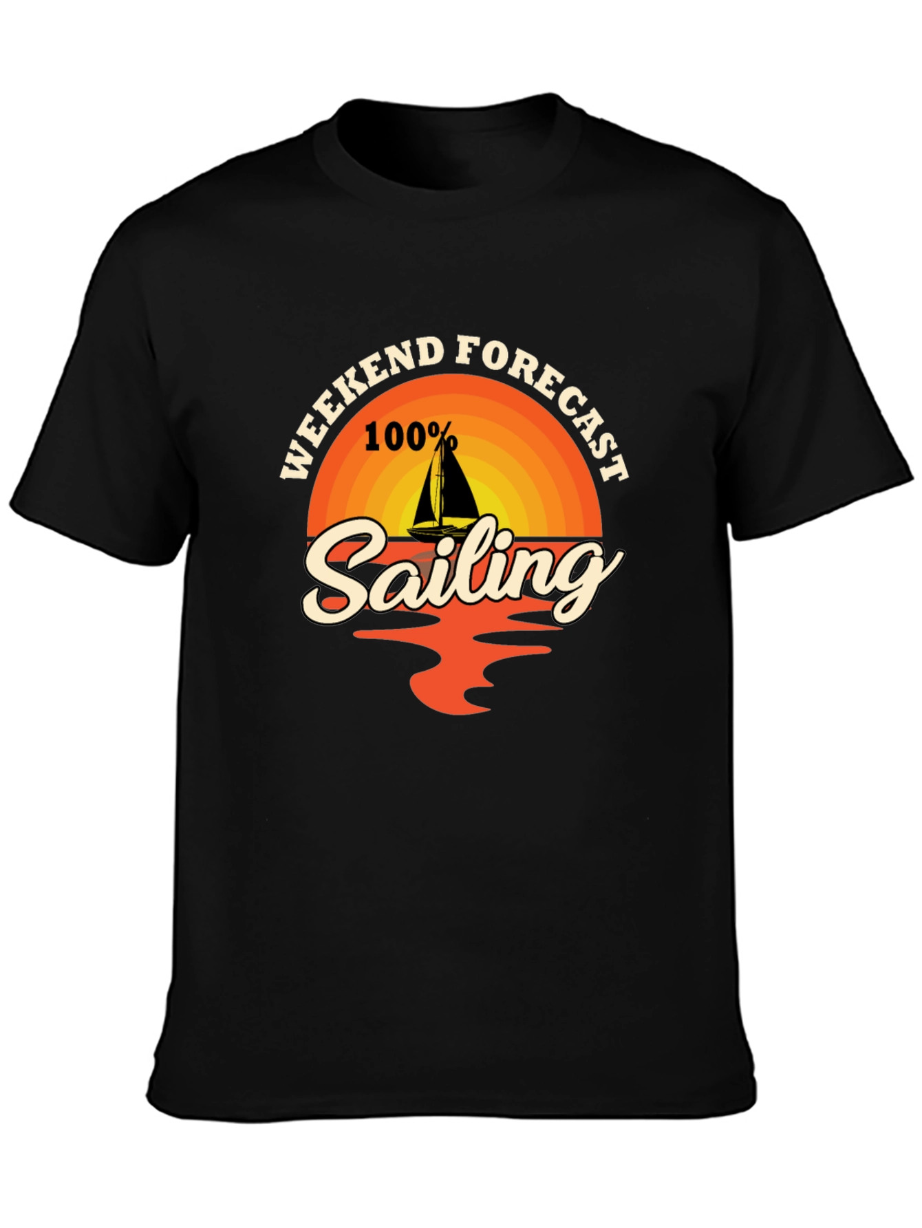 Weekend Sailing Forecast T-Shirt - Nautical Design