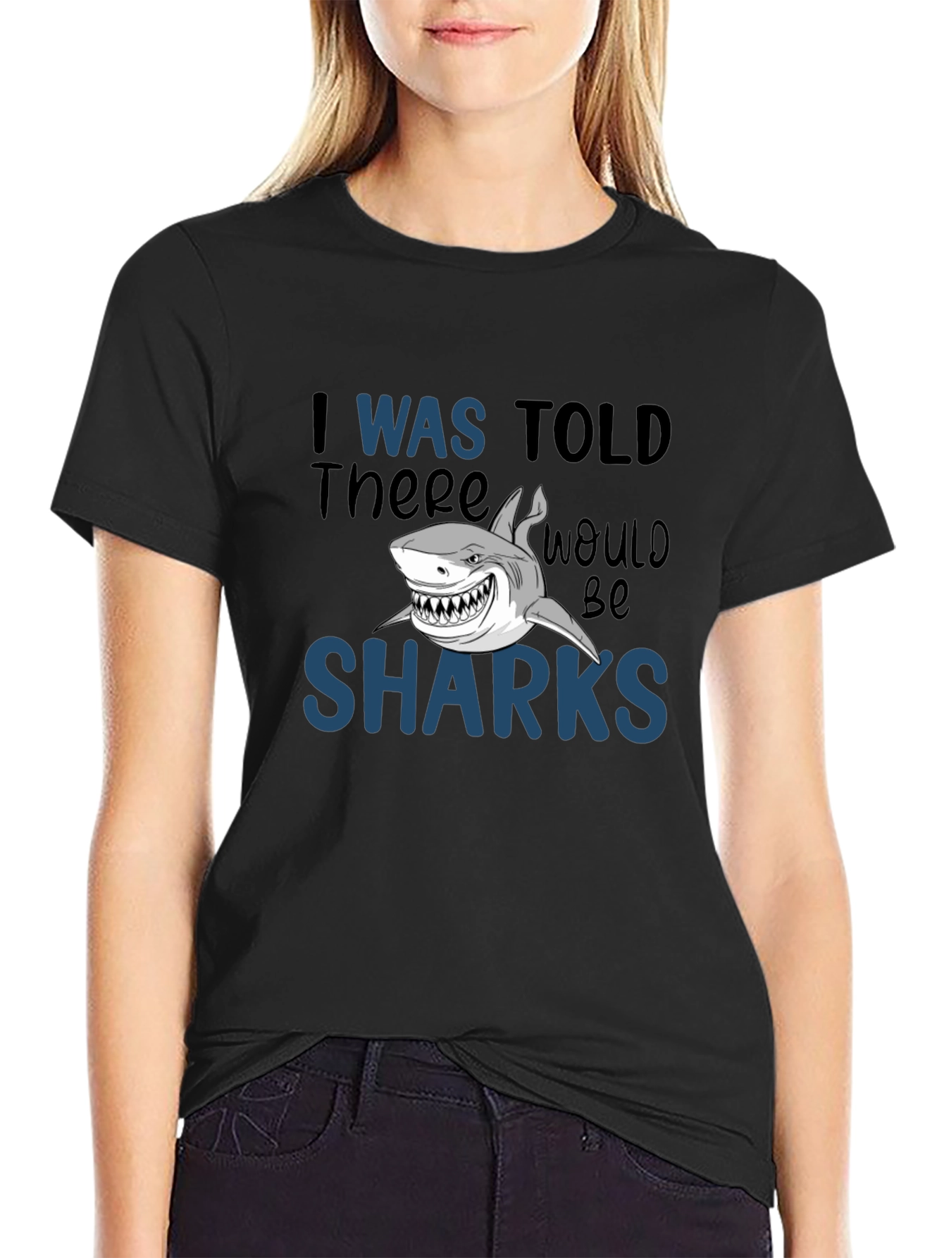 Shark Graphic T-Shirt - Humorous Design