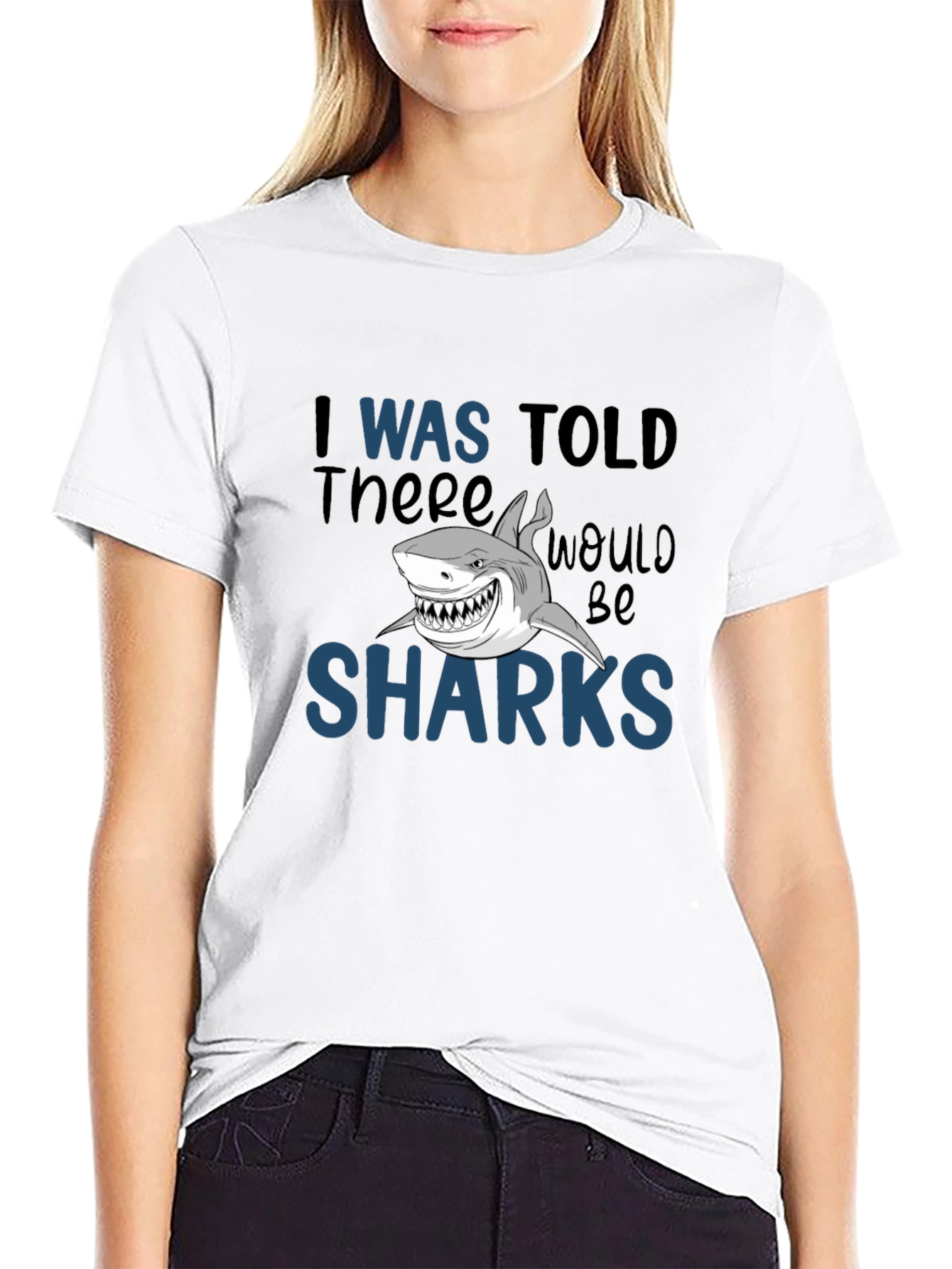 Shark Graphic T-Shirt - Humorous Design