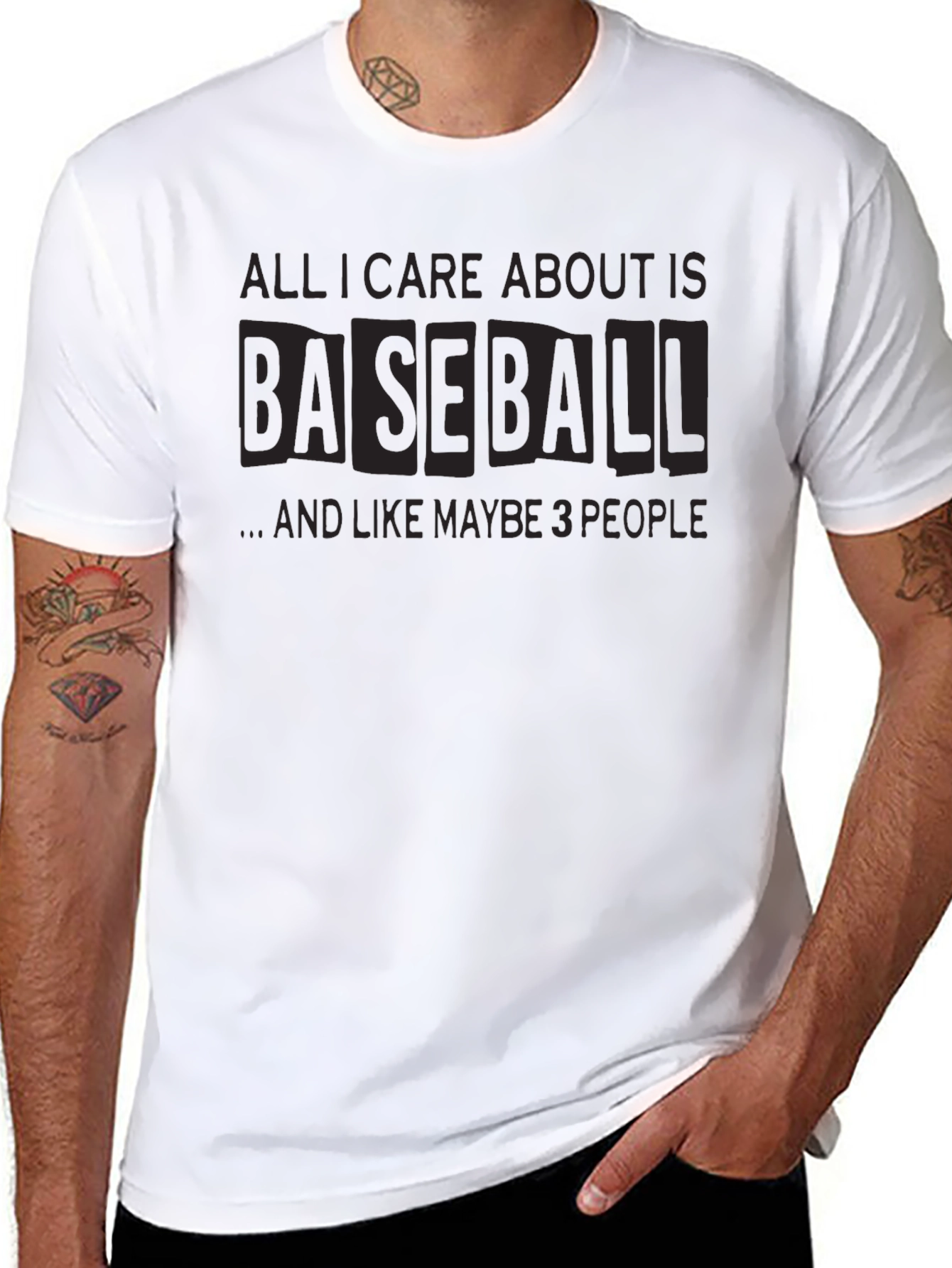Baseball Fan T-Shirt: All I Care About is Baseball