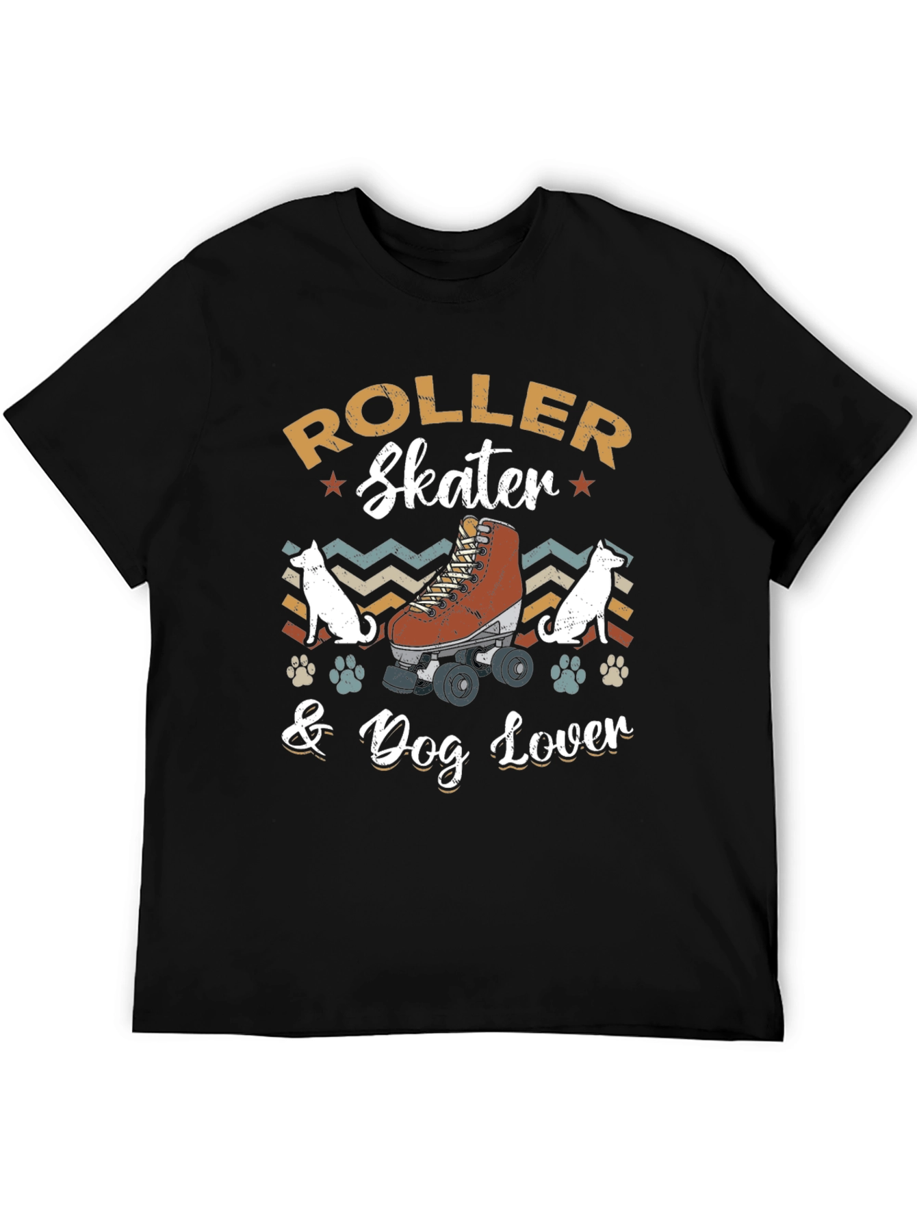 Roller Skater & Dog Lover Graphic Tee