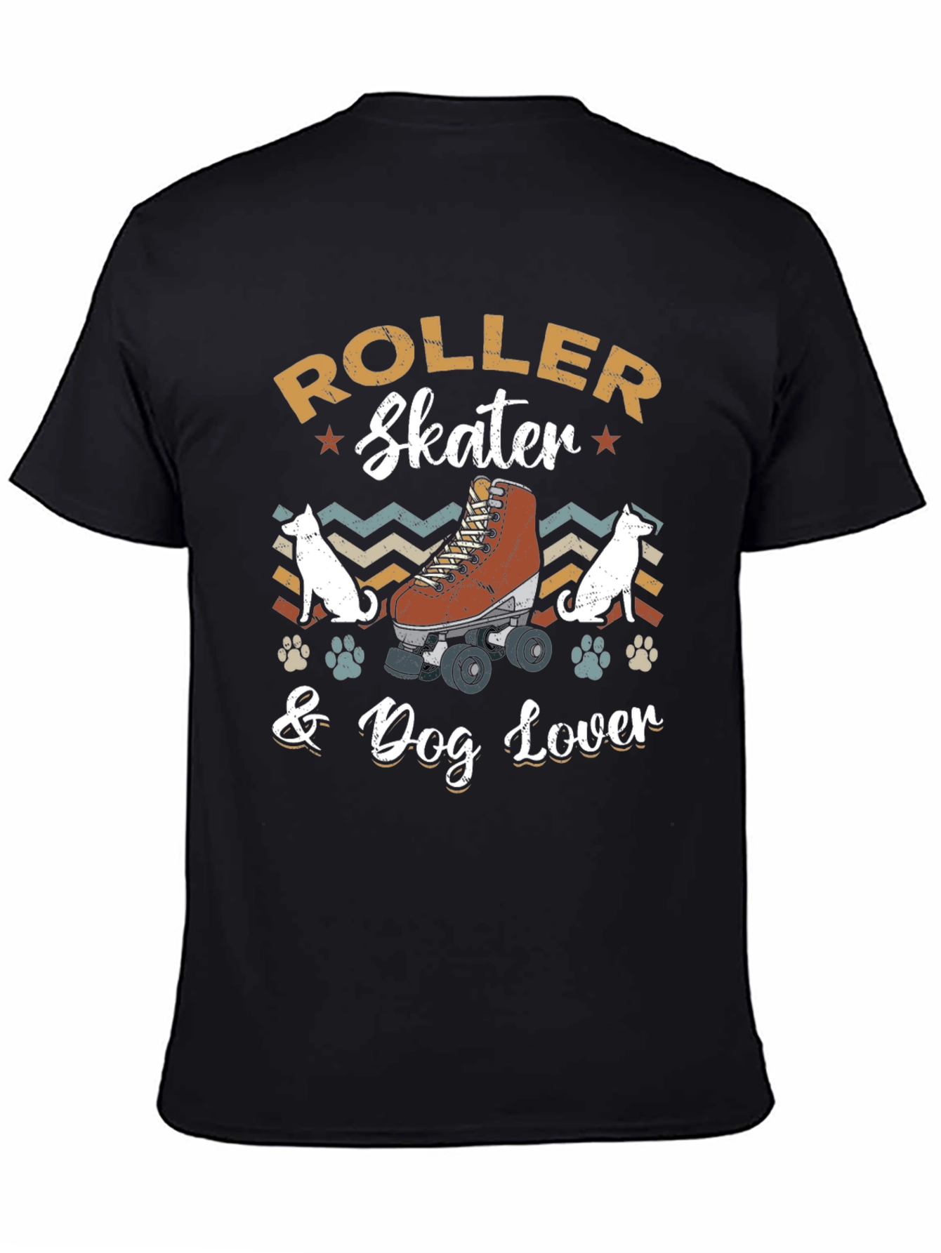 Roller Skater & Dog Lover Graphic Tee