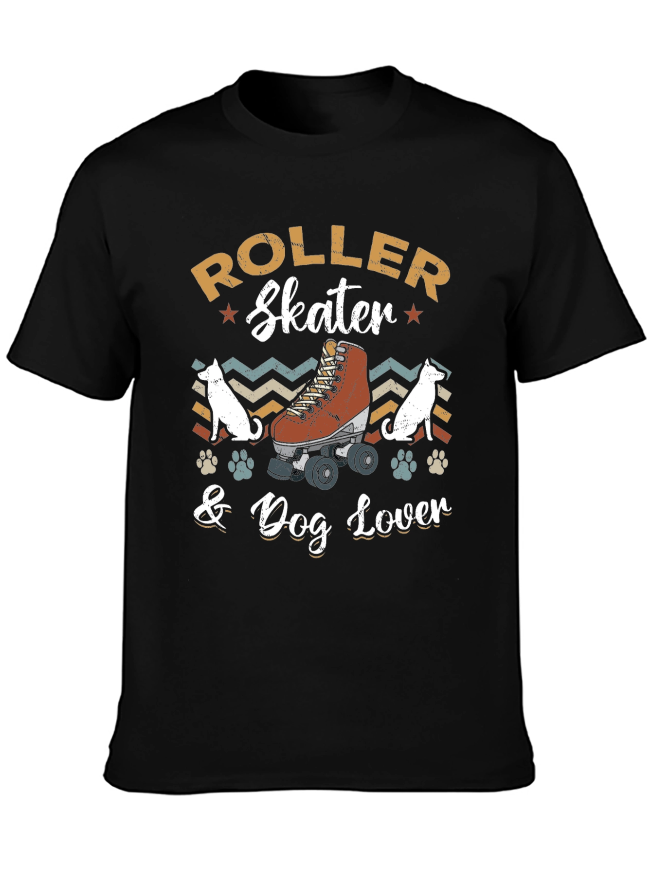 Roller Skater & Dog Lover Graphic Tee