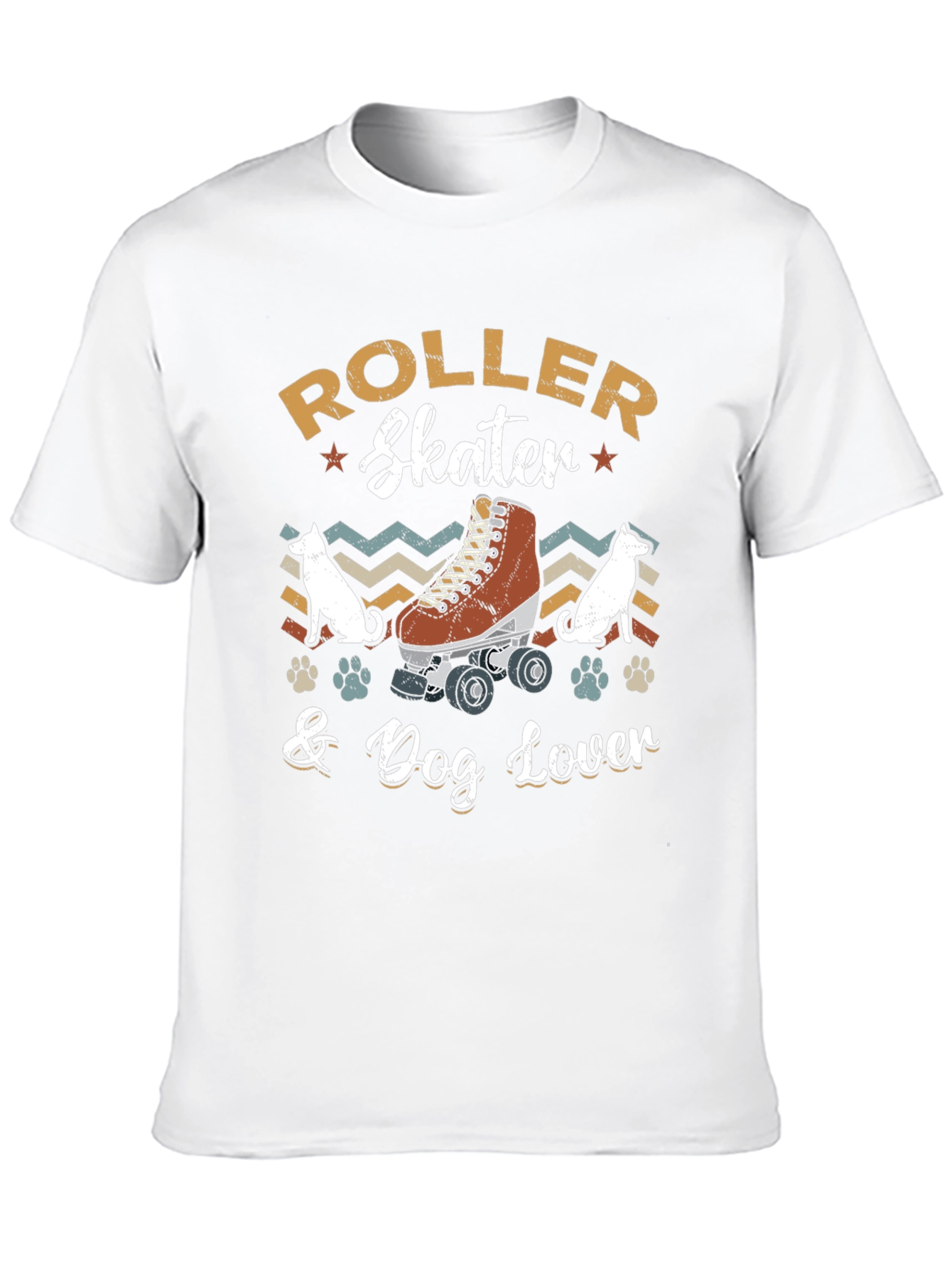 Roller Skater & Dog Lover Graphic Tee