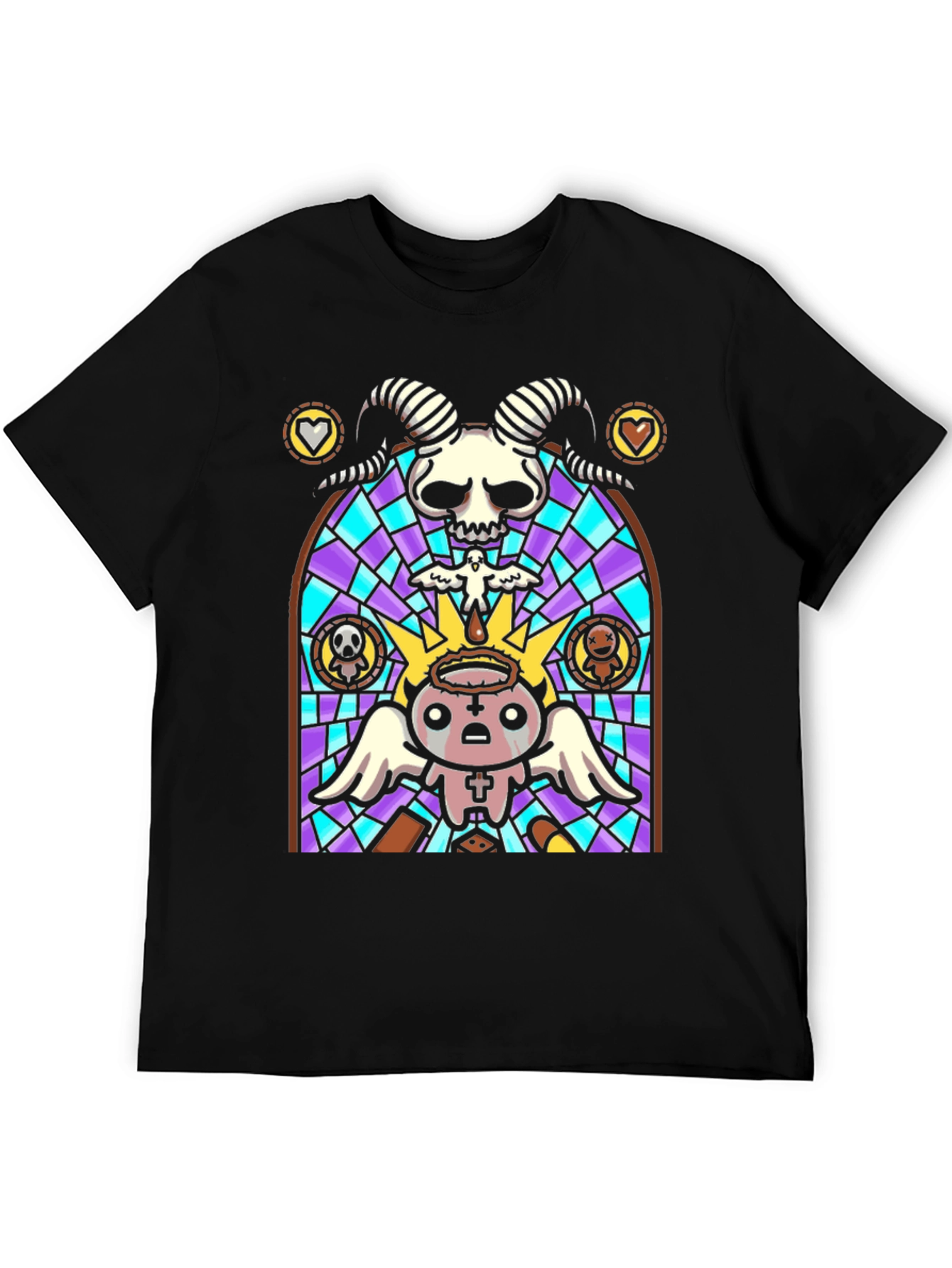 Binding of Isaac Stained Glass T-Shirt
