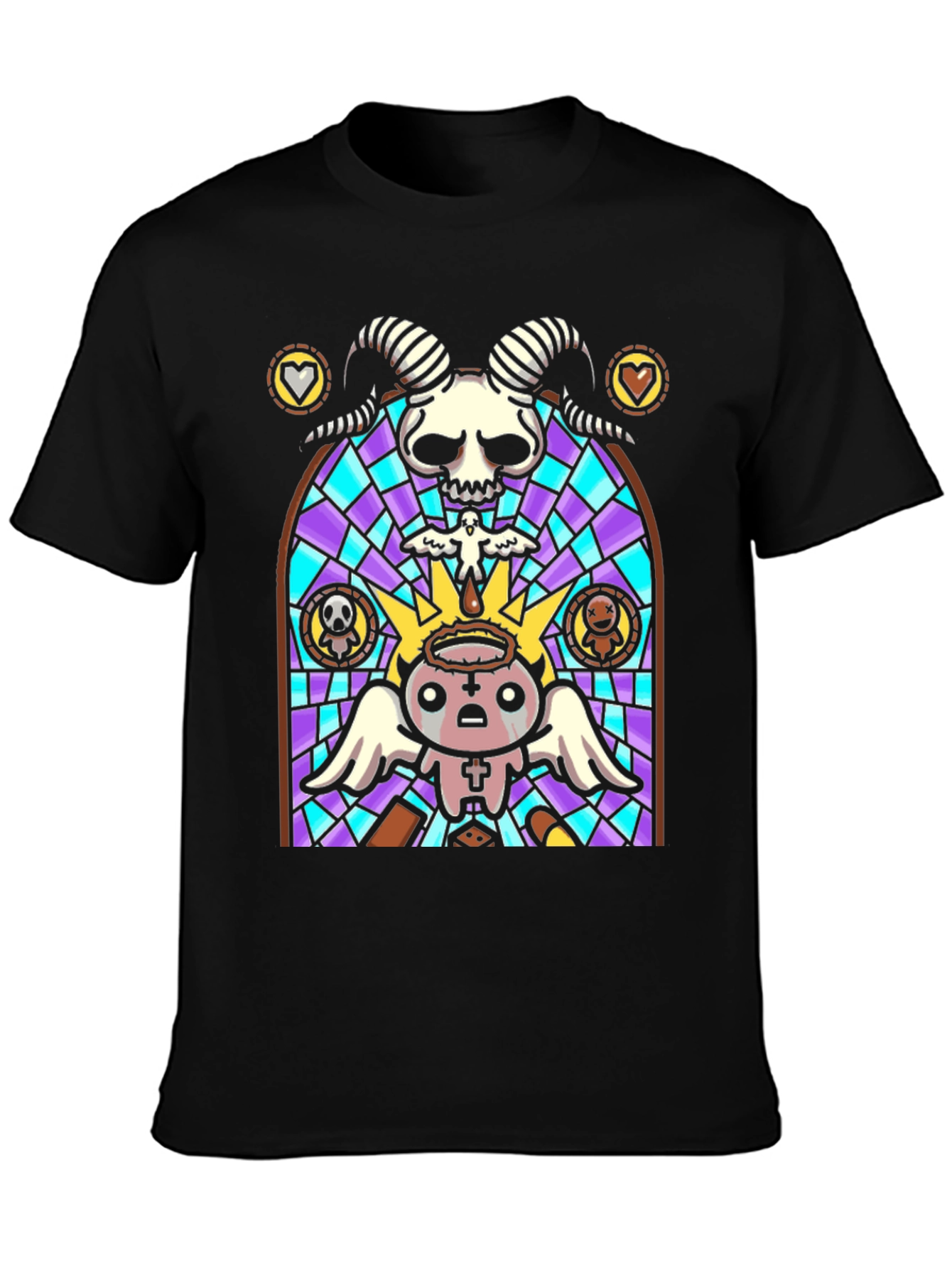 Binding of Isaac Stained Glass T-Shirt