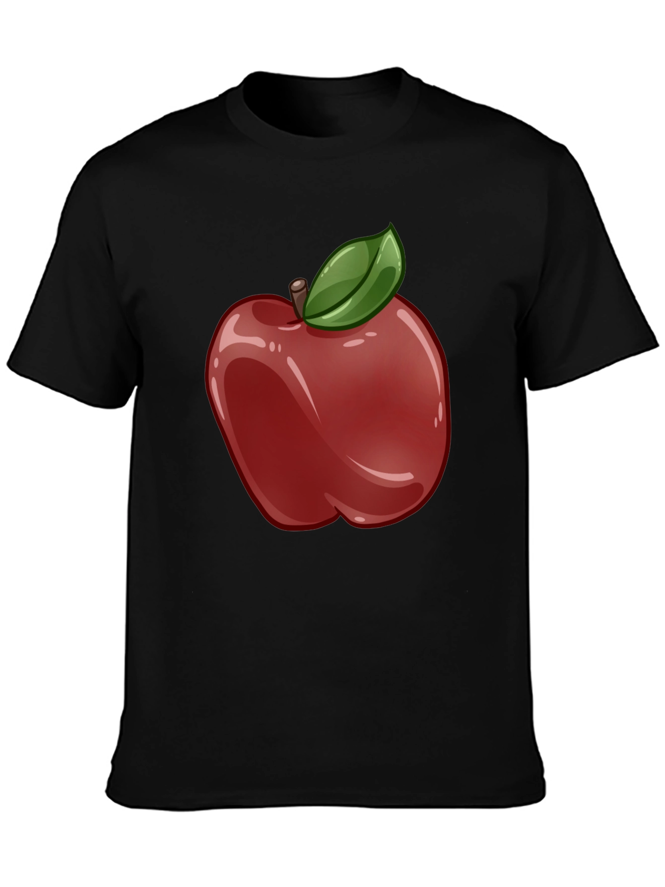 Apple Graphic Black T-Shirt