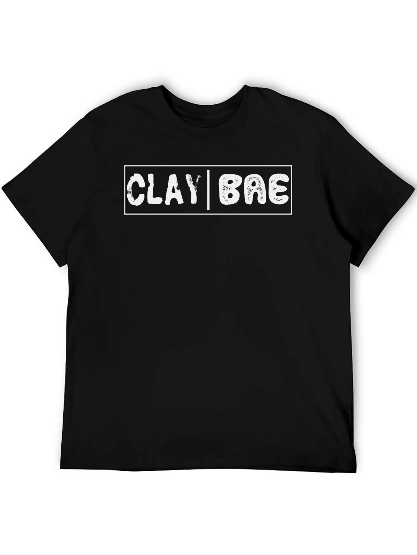 Clay Bae Graphic T-Shirt - Black Casual Tee