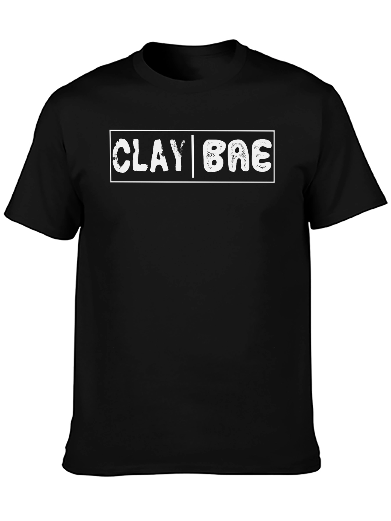 Clay Bae Graphic T-Shirt - Black Casual Tee