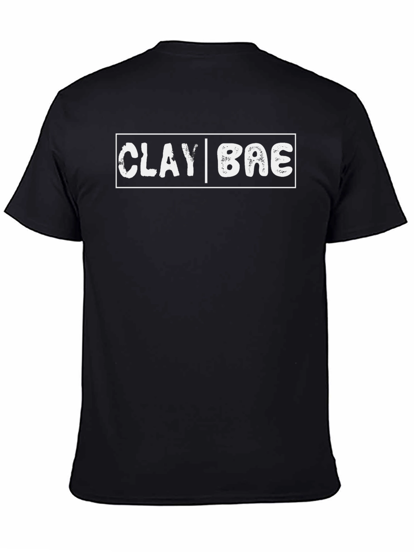 Clay Bae Graphic T-Shirt - Black Casual Tee
