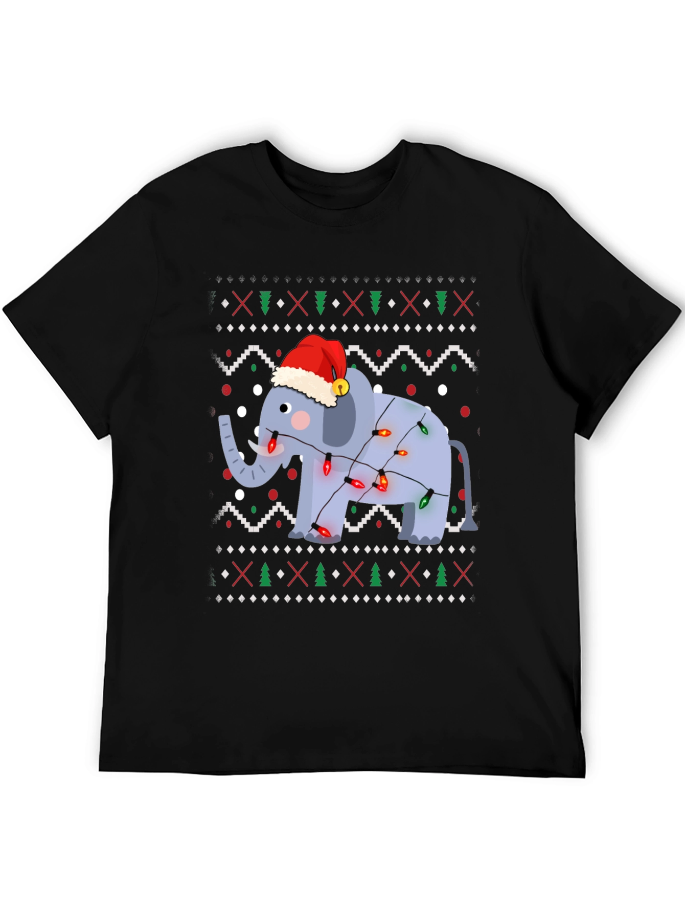 Festive Elephant Christmas T-Shirt