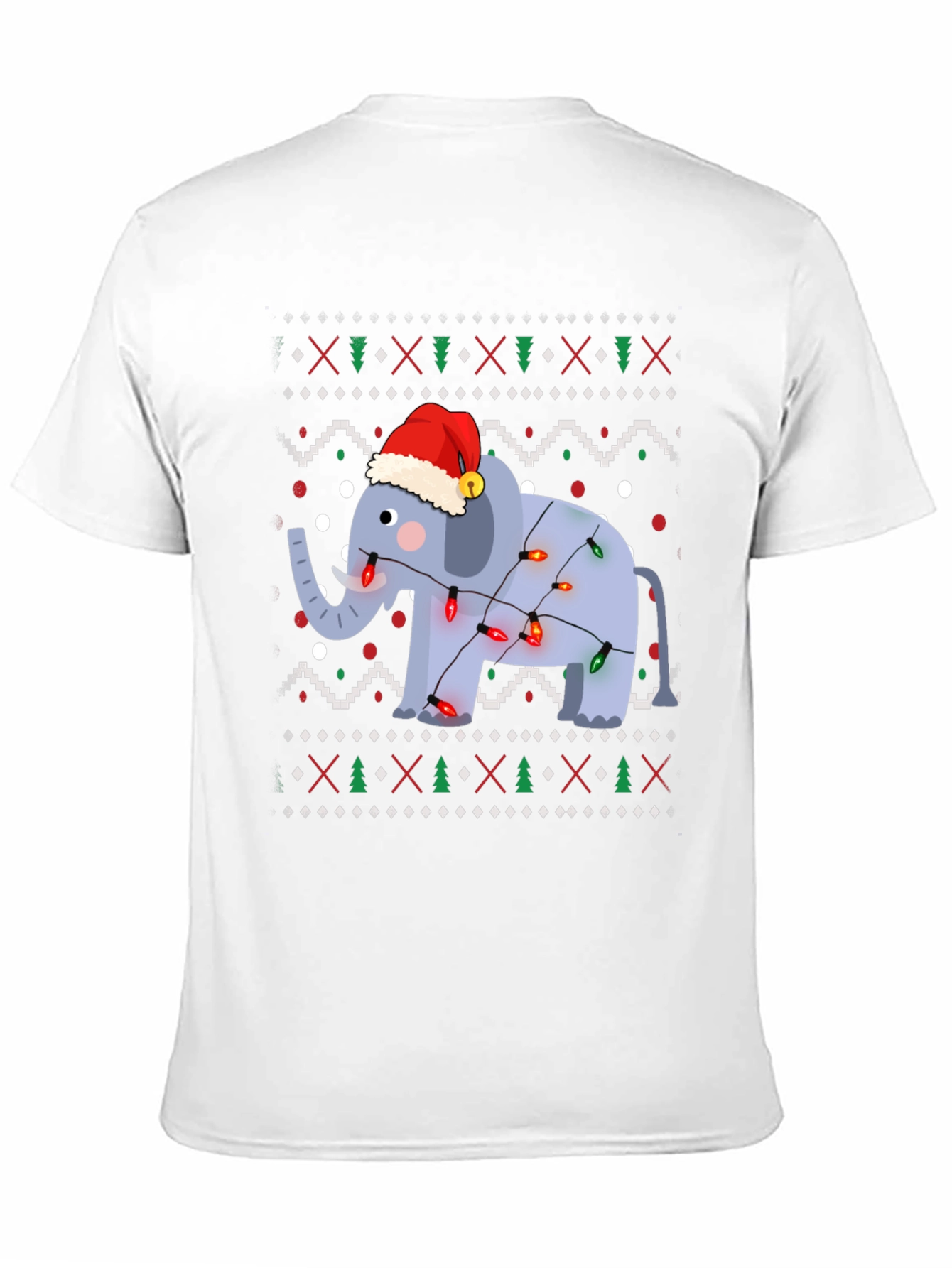 Festive Elephant Christmas T-Shirt