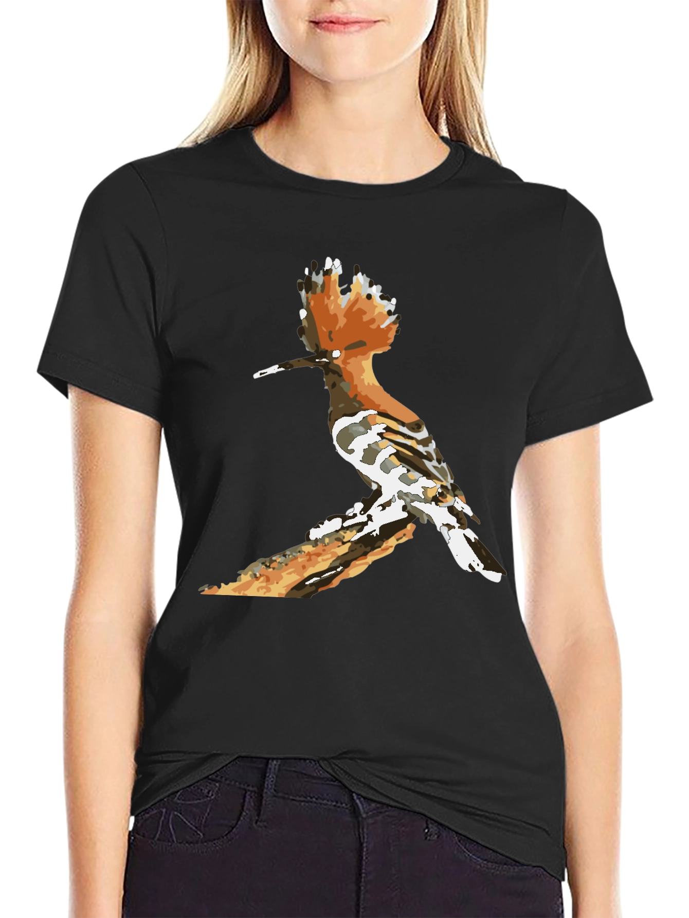 Hoopoe Bird Graphic Tee - Nature Lovers Shirt