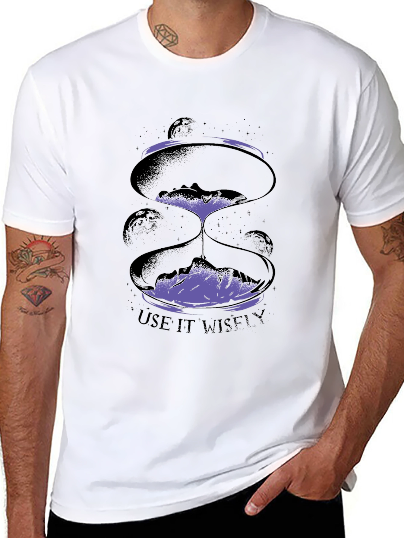 Use It Wisely Hourglass Graphic T-Shirt