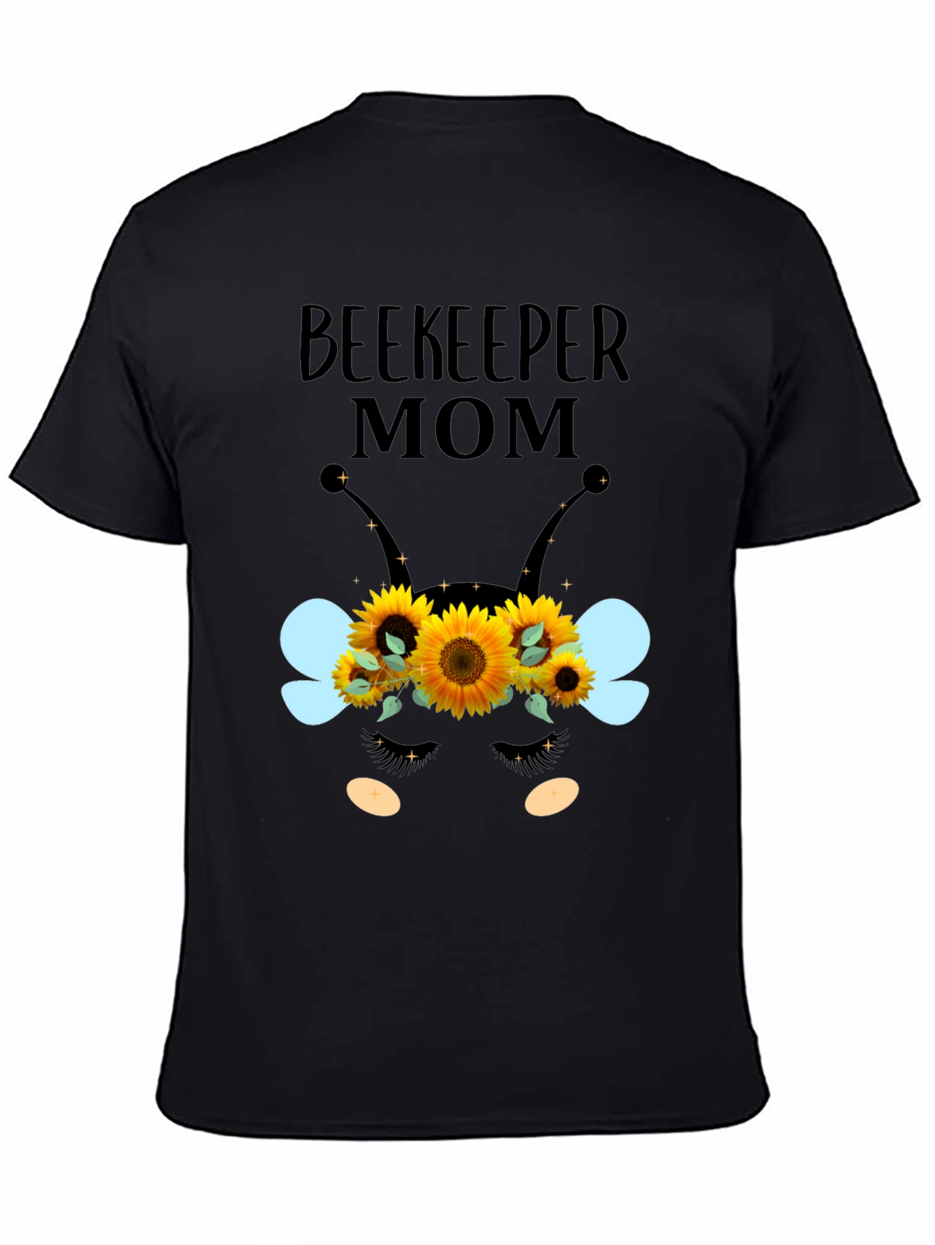 Beekeeper Mom T-Shirt - Floral Bee Design