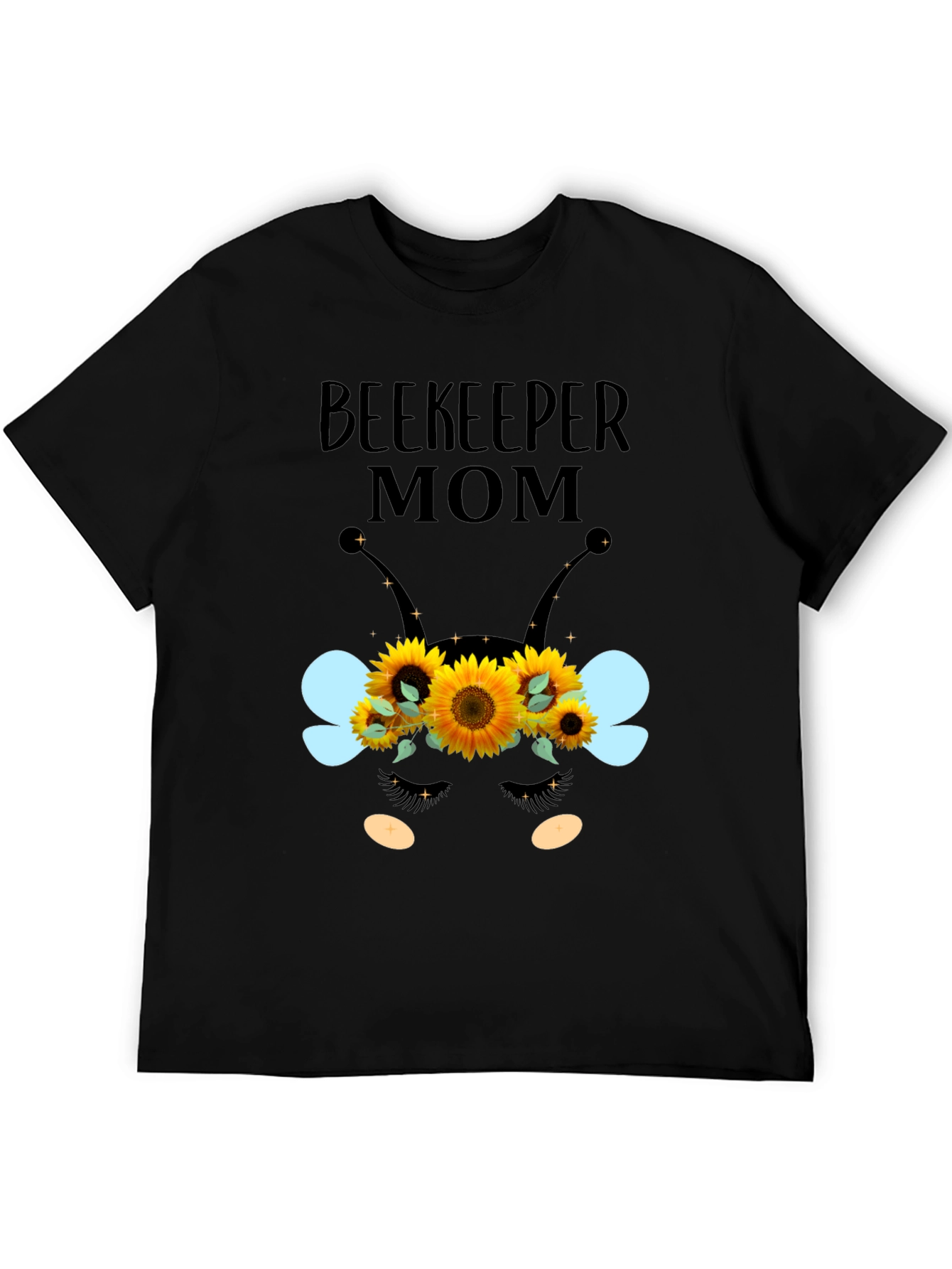 Beekeeper Mom T-Shirt - Floral Bee Design