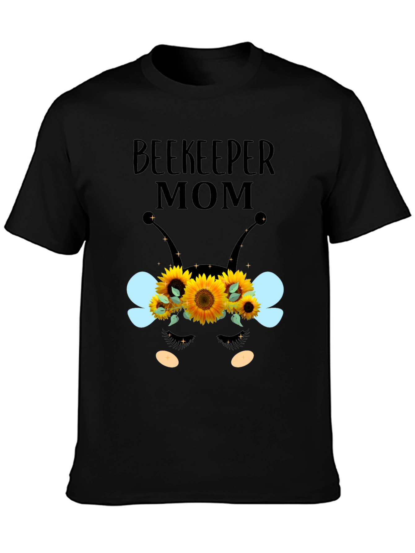 Beekeeper Mom T-Shirt - Floral Bee Design
