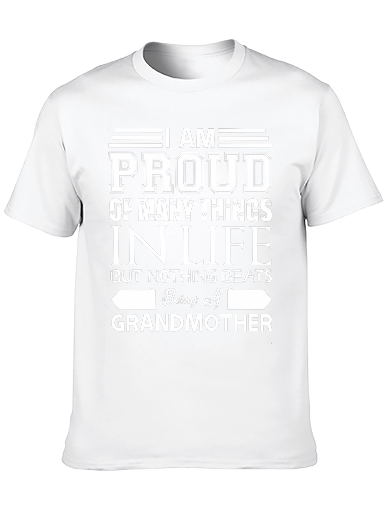 Proud Grandmother Graphic T-Shirt - Black Cotton Tee