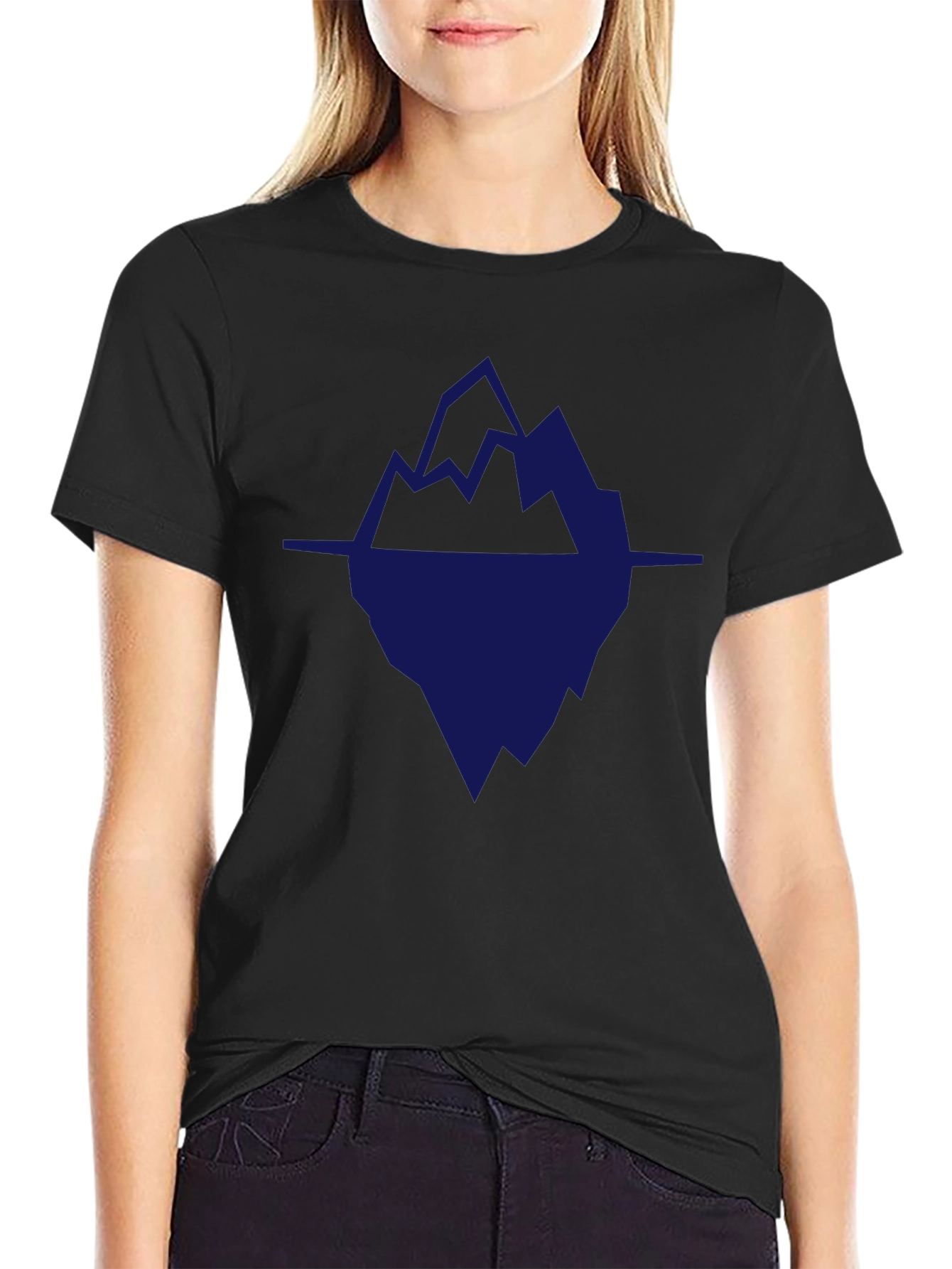 Abstract Iceberg Graphic T-Shirt - Stylish & Unique