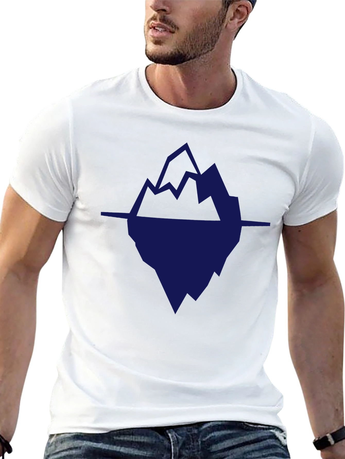 Abstract Iceberg Graphic T-Shirt - Stylish & Unique