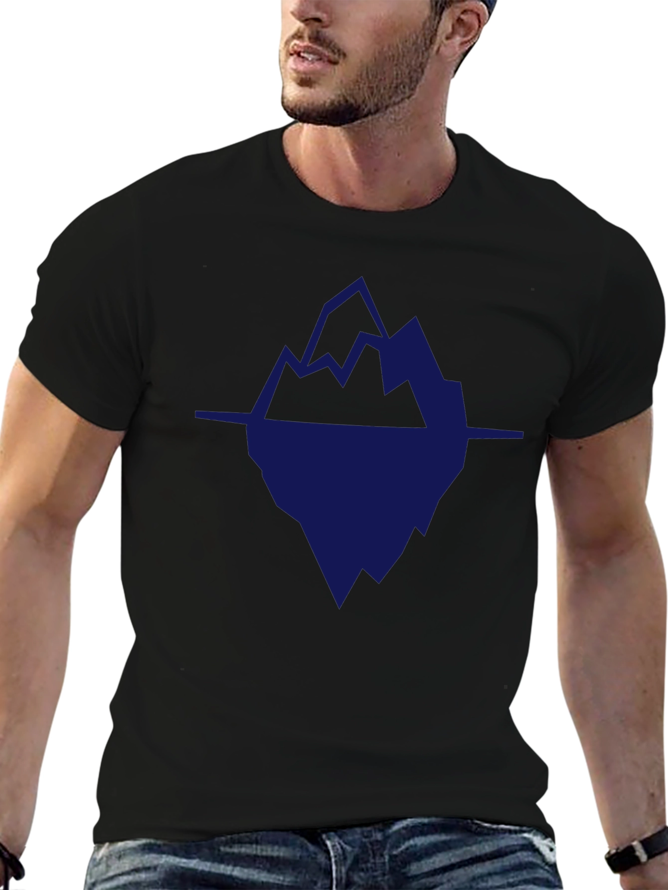 Abstract Iceberg Graphic T-Shirt - Stylish & Unique