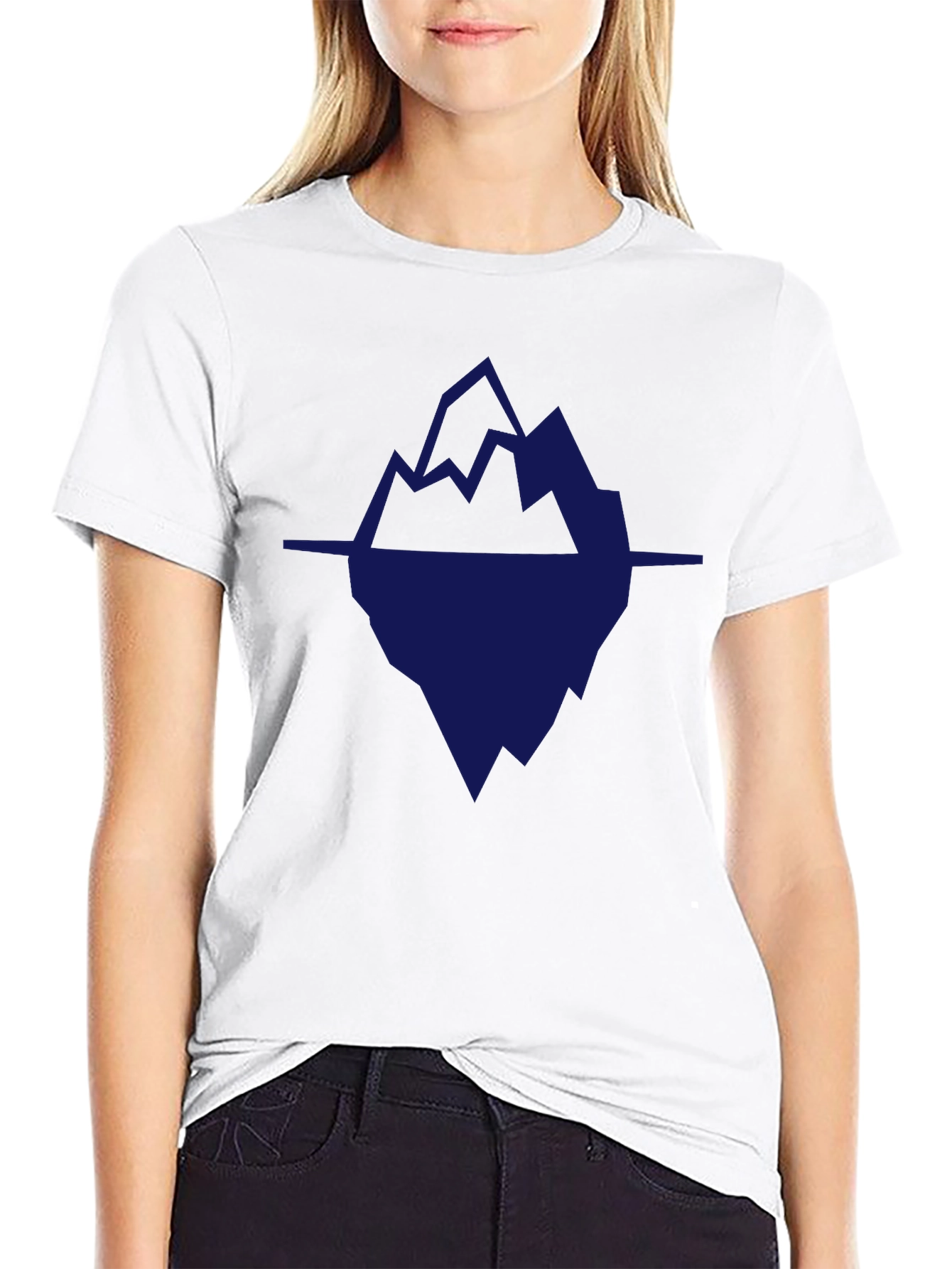 Abstract Iceberg Graphic T-Shirt - Stylish & Unique