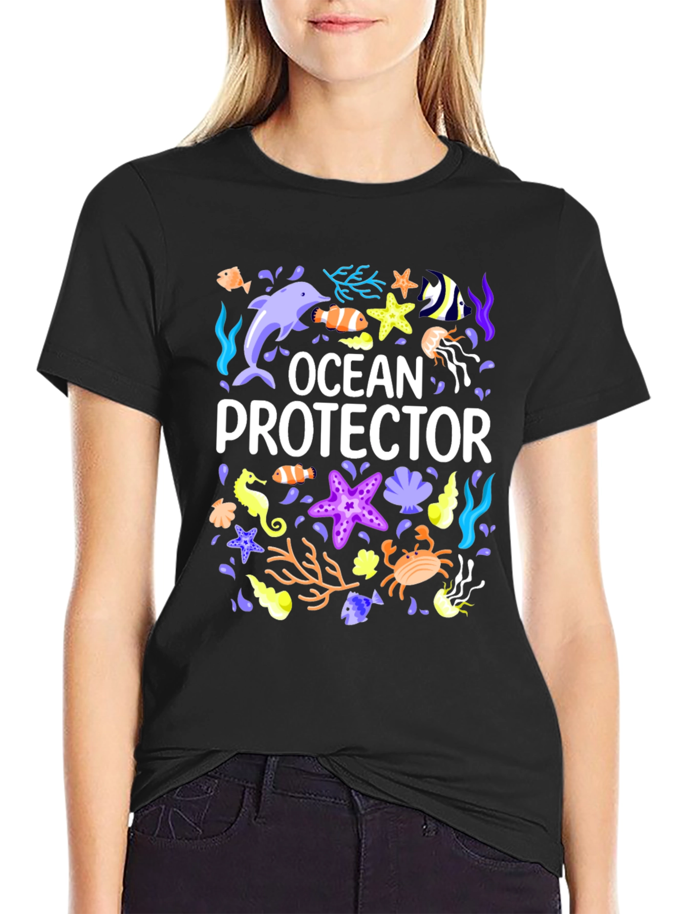 Ocean Protector Graphic T-Shirt - Save the Seas!