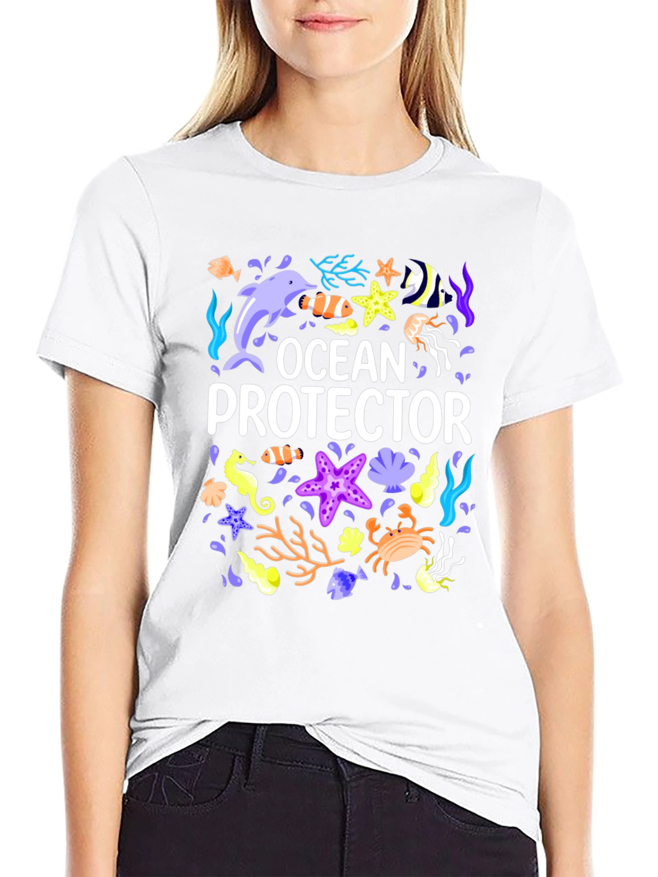 Ocean Protector Graphic T-Shirt - Save the Seas!
