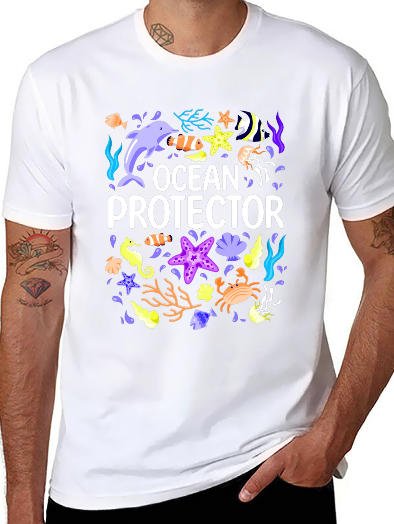 Ocean Protector Graphic T-Shirt - Save the Seas!