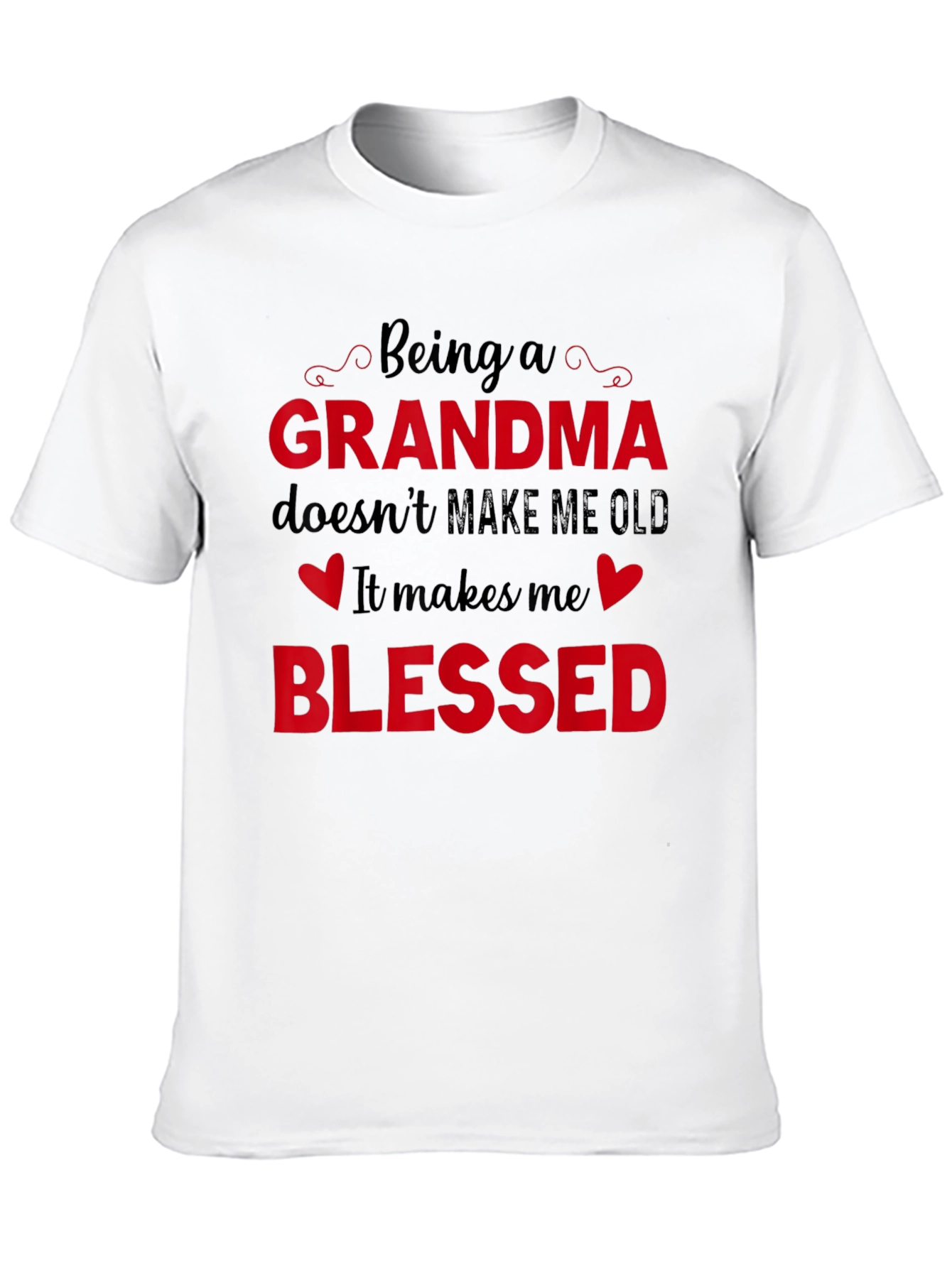 Blessed Grandma T-Shirt - Black Graphic Tee