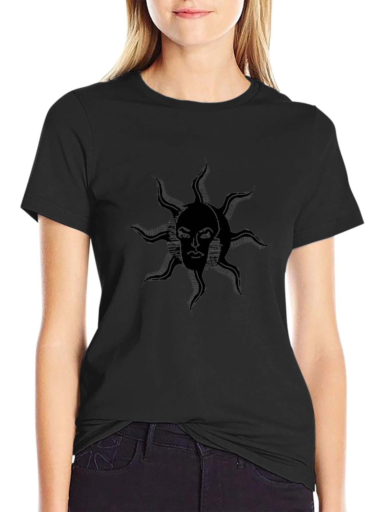 Dark Sun Graphic Tee - Stylish & Unique