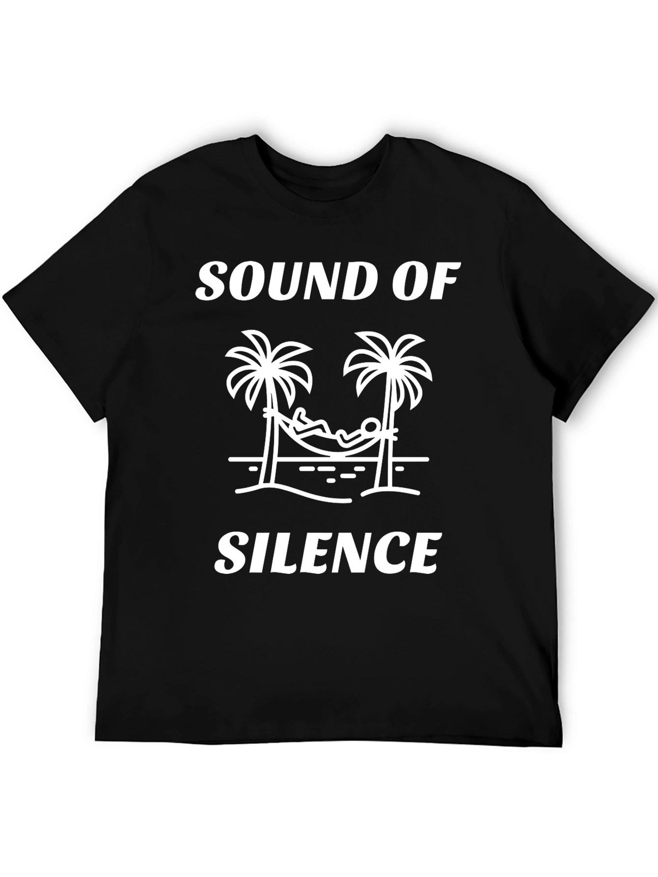 Sound of Silence Graphic Tee - Relaxed Island Vibes