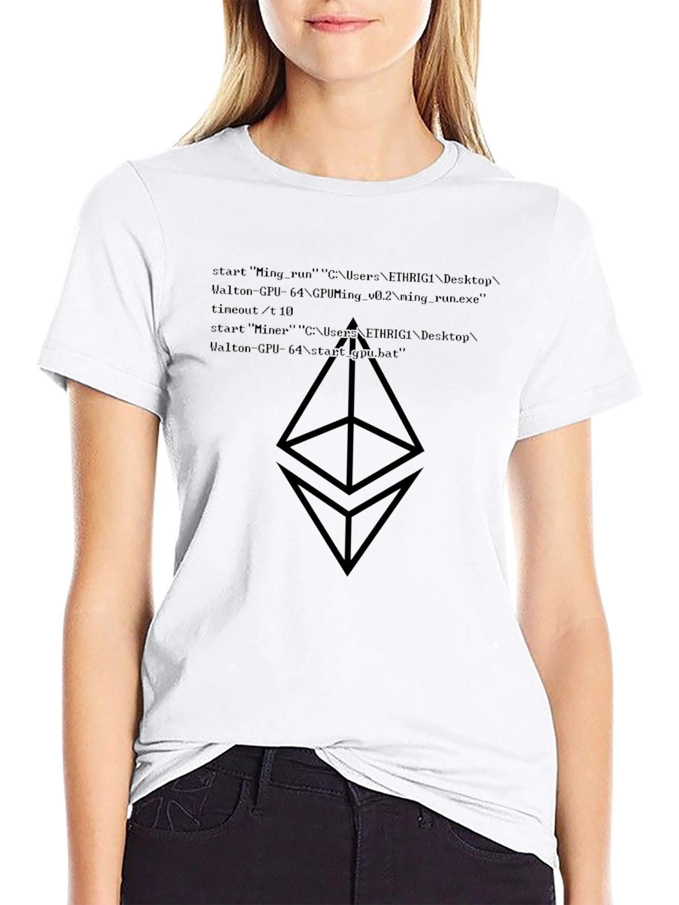 Ethereum Mining Script T-Shirt - Crypto Coded Tee