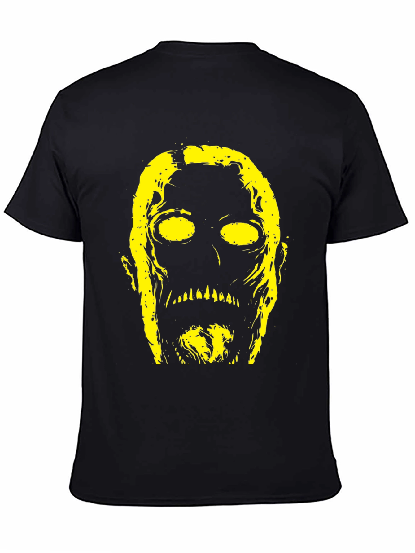 Creepy Graphic Print Black T-Shirt